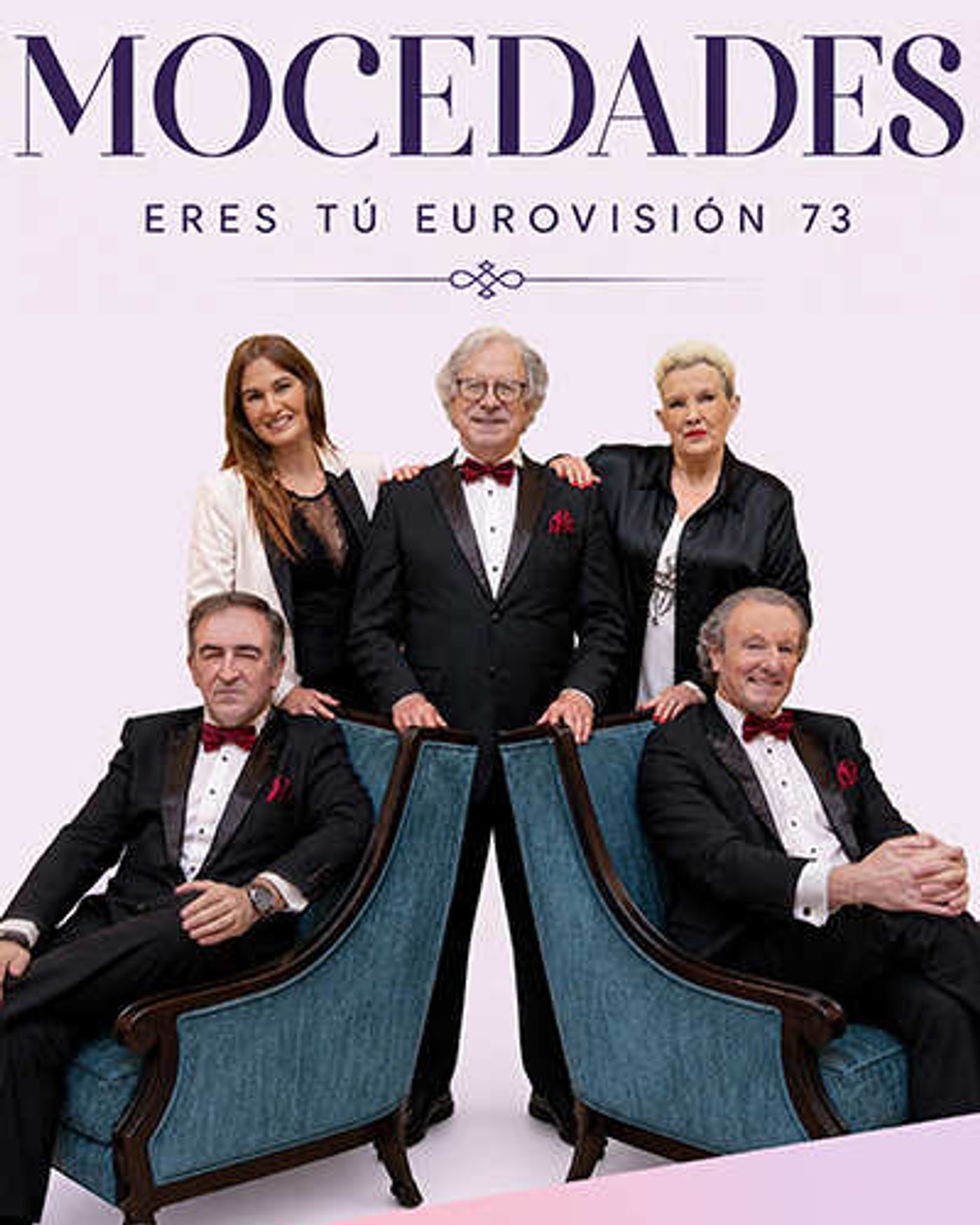 Poster for the concert Mocedades - Eres tú Eurovisión 73, Teatro Rialto
