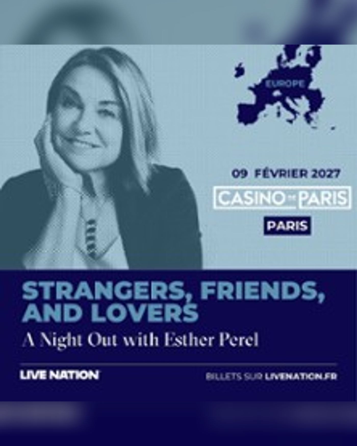 Affiche de l’Aufführung Esther Perel, Casino de Paris