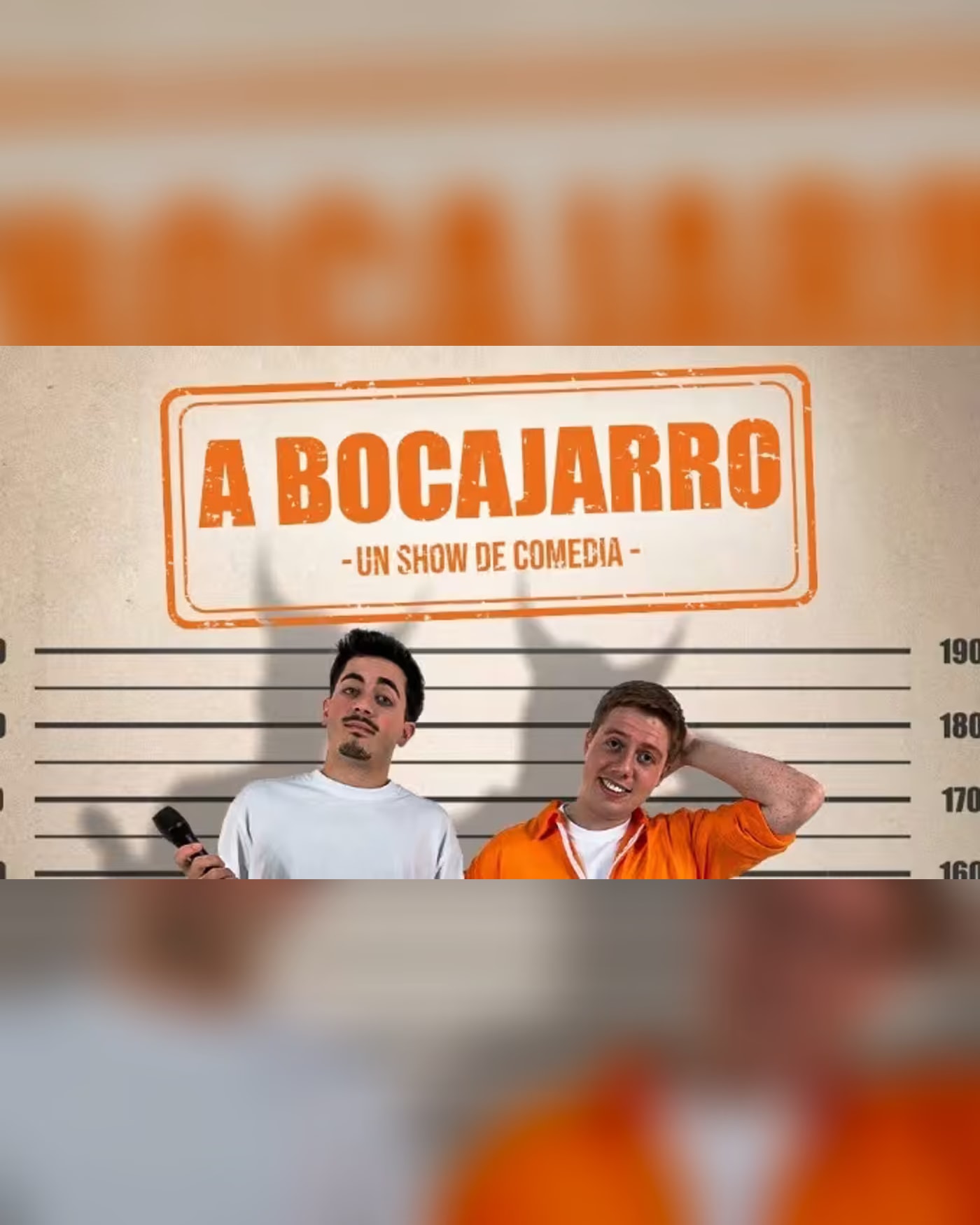 Cartel del espectáculo A bocajarro, La Parroquia del Humor