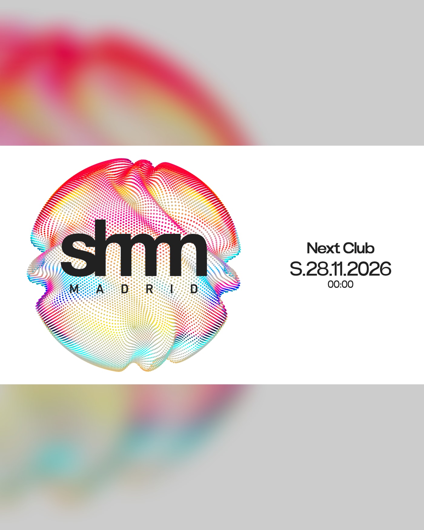 Cartel del concierto Shmn, Next Clubbing