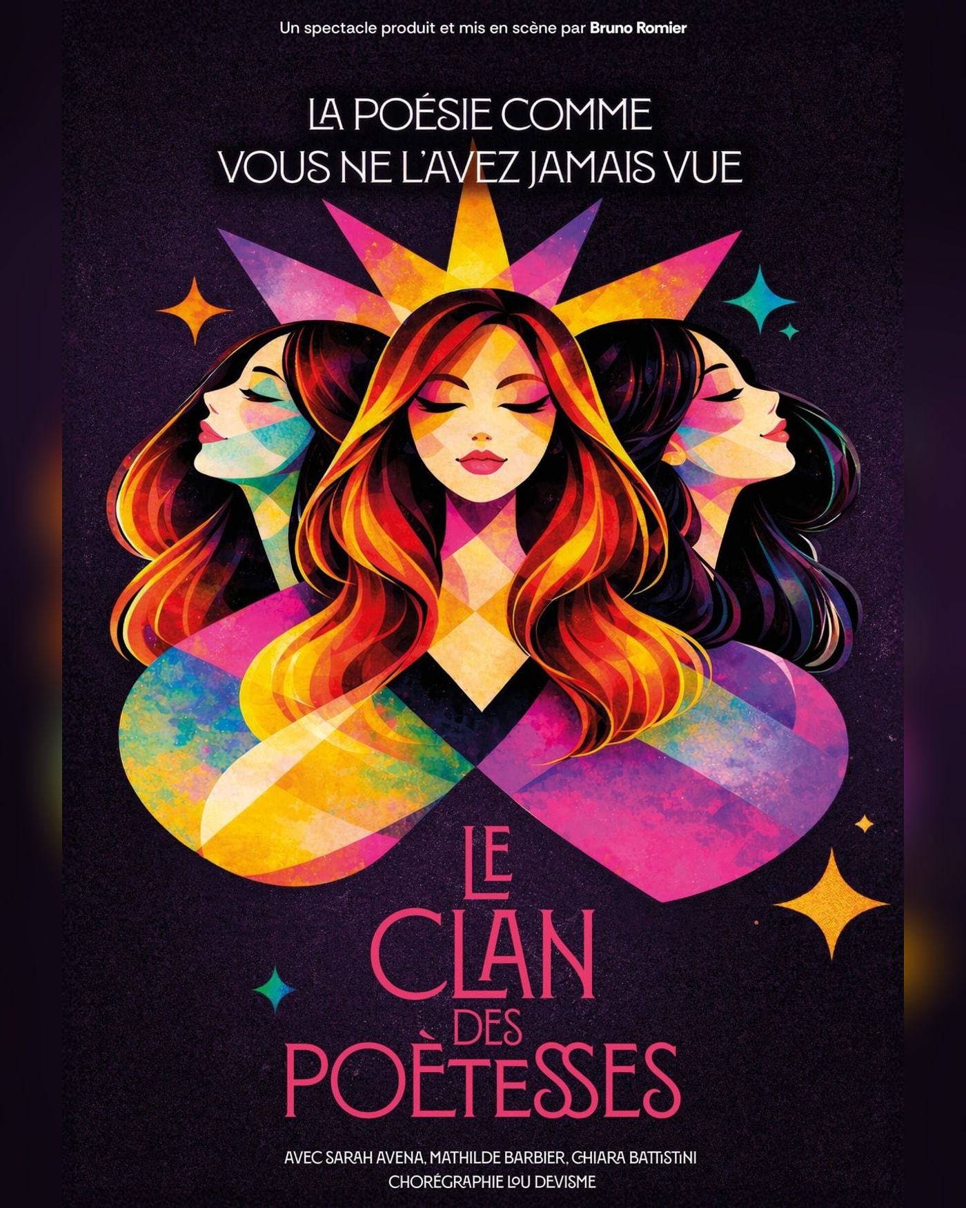 Cartel del espectáculo Le Clan des Poètesses, La Scène Parisienne