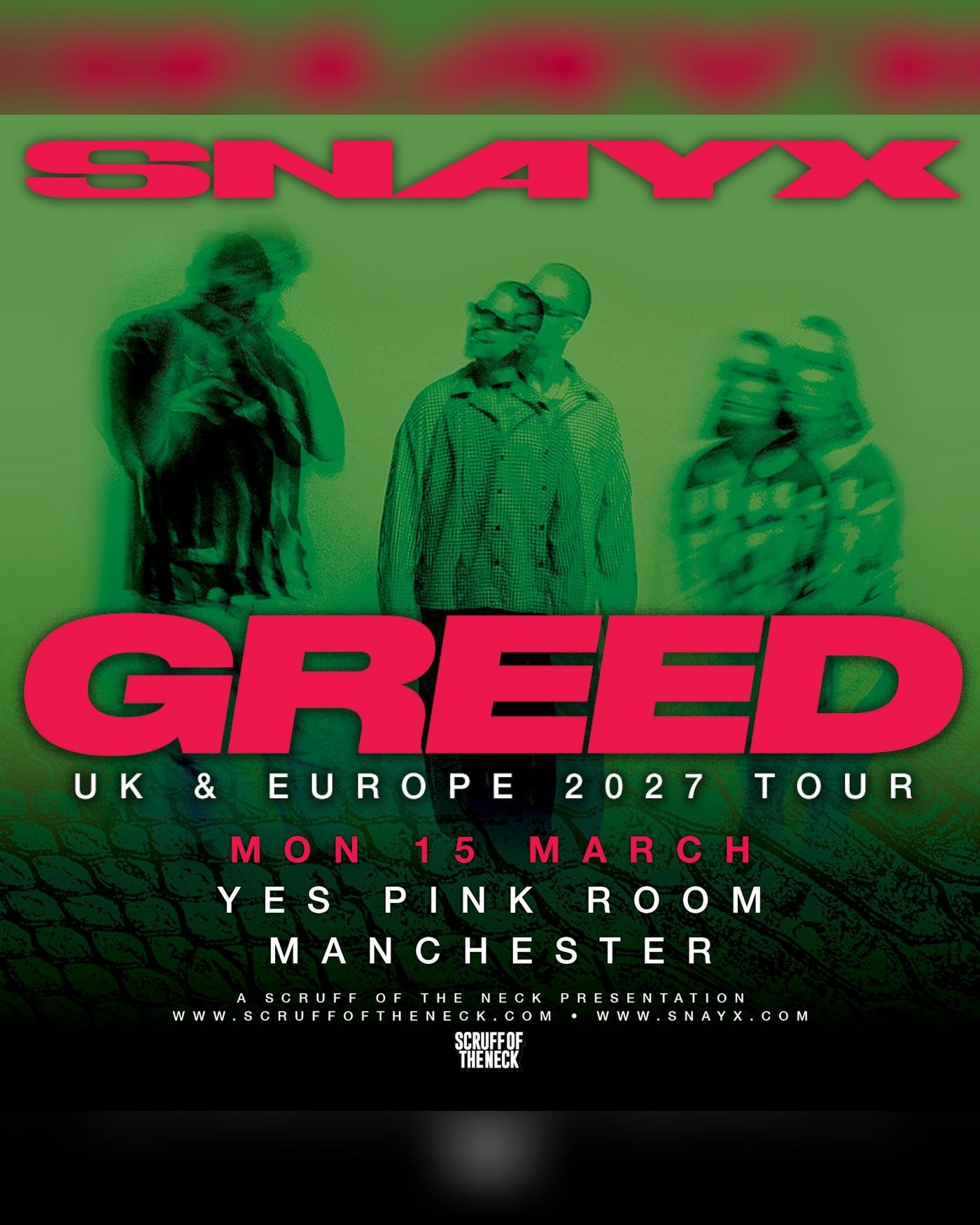 Affiche du concert Snayx, YES