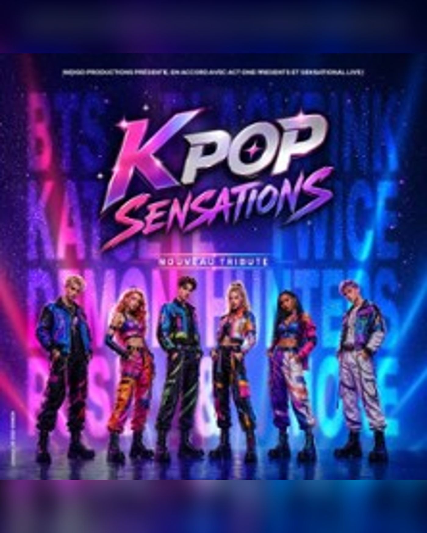 Affiche du spectacle K-Pop Sensations - Nouveau Tribute, Zénith de Strasbourg Europe