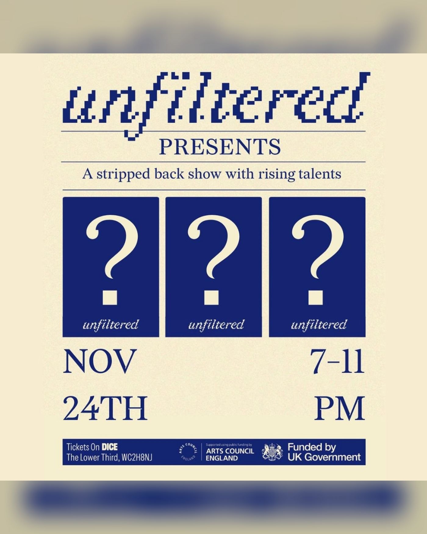 Affiche du concert unfiltered, The Lower Third