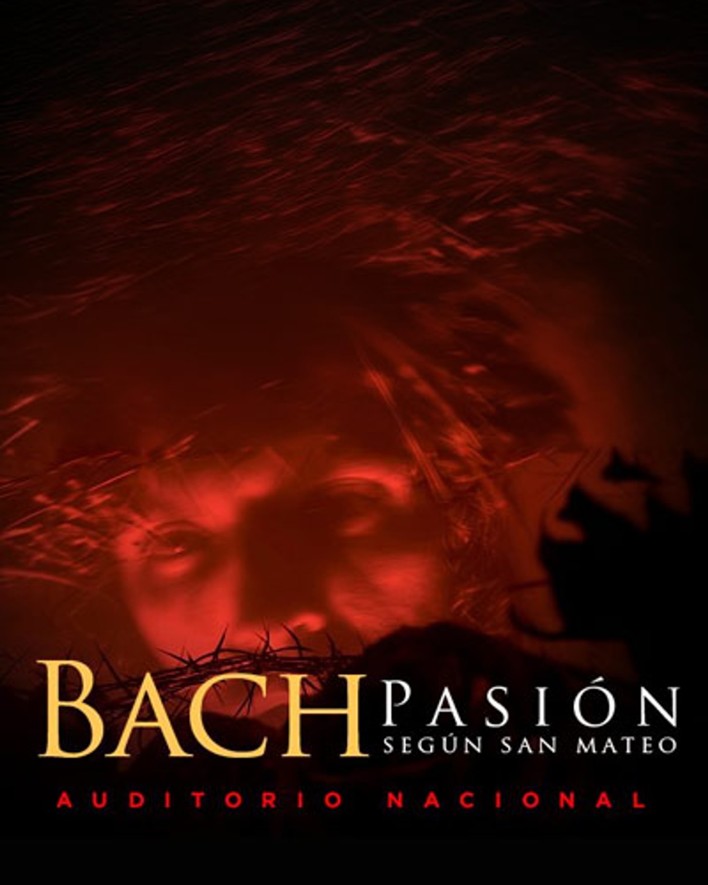 Poster for the concert Bach: Pasión según San Mateo, Auditorio Nacional de Madrid