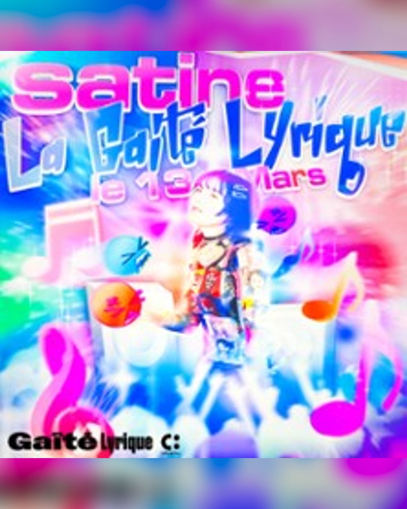 Affiche du concerto Satine, La Gaîté Lyrique