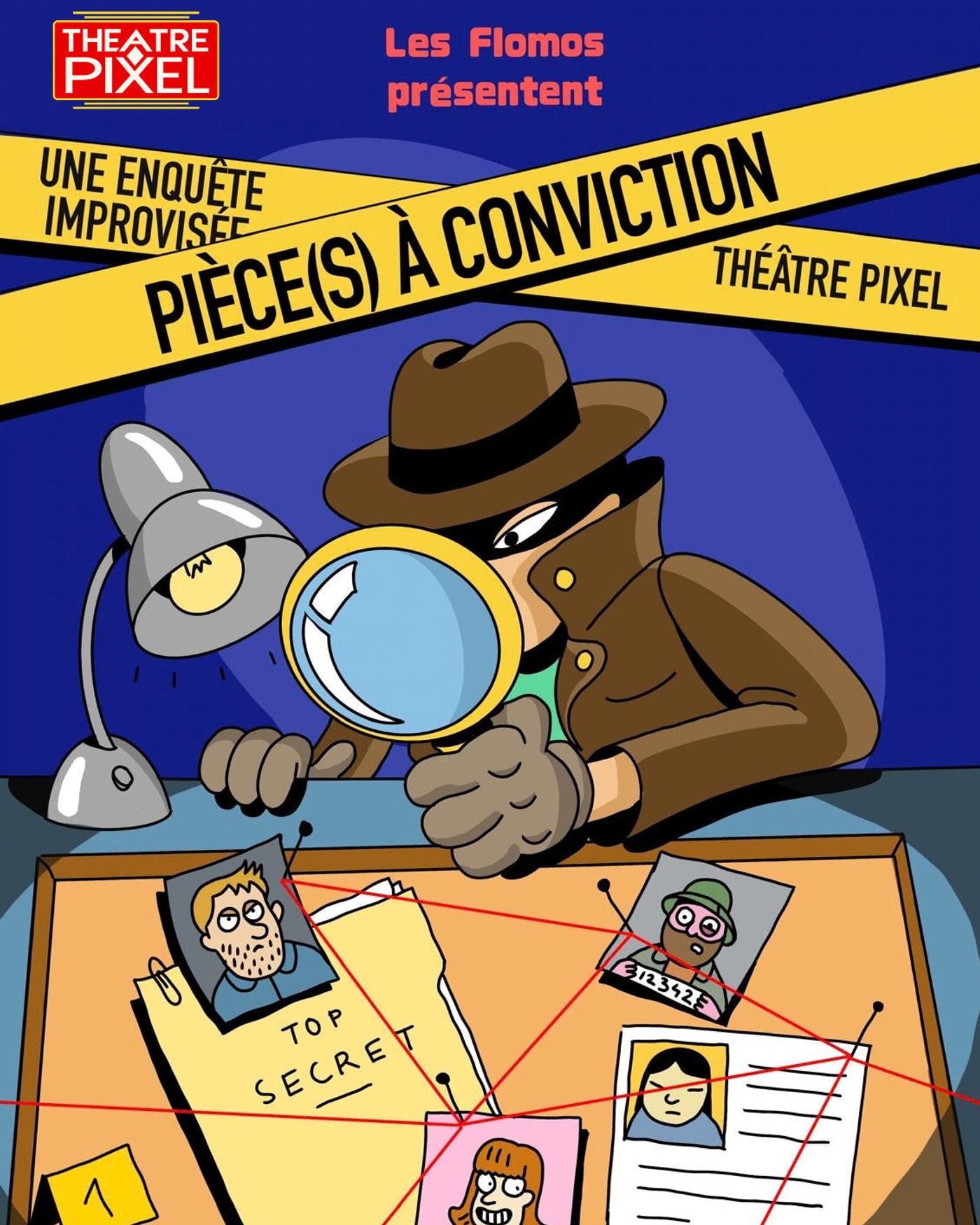 Cartel del espectáculo Pièce(s) à conviction, Théâtre Pixel