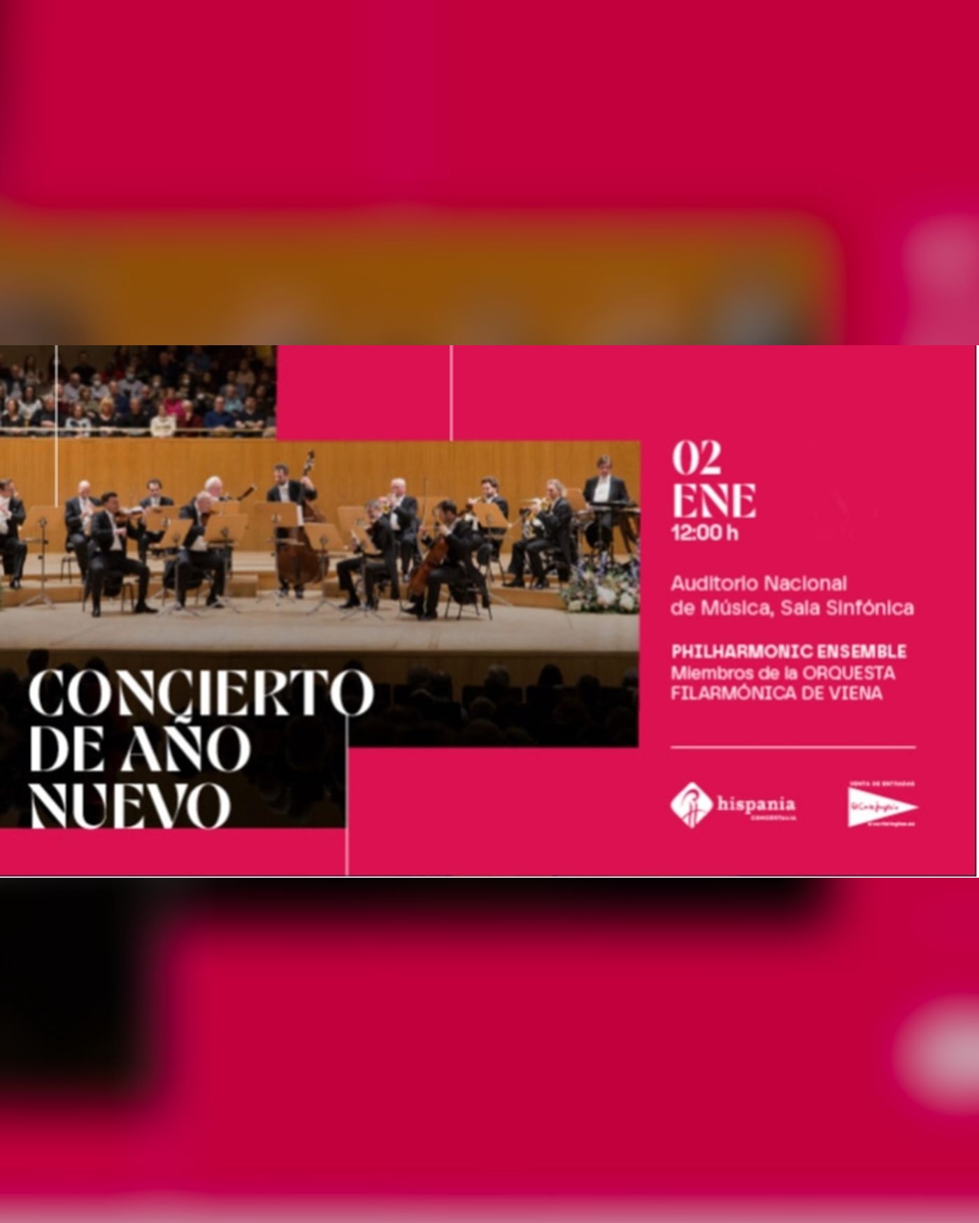 Poster for the concert Concierto de Año Nuevo de Viena - Matinée, Auditorio Nacional de Madrid
