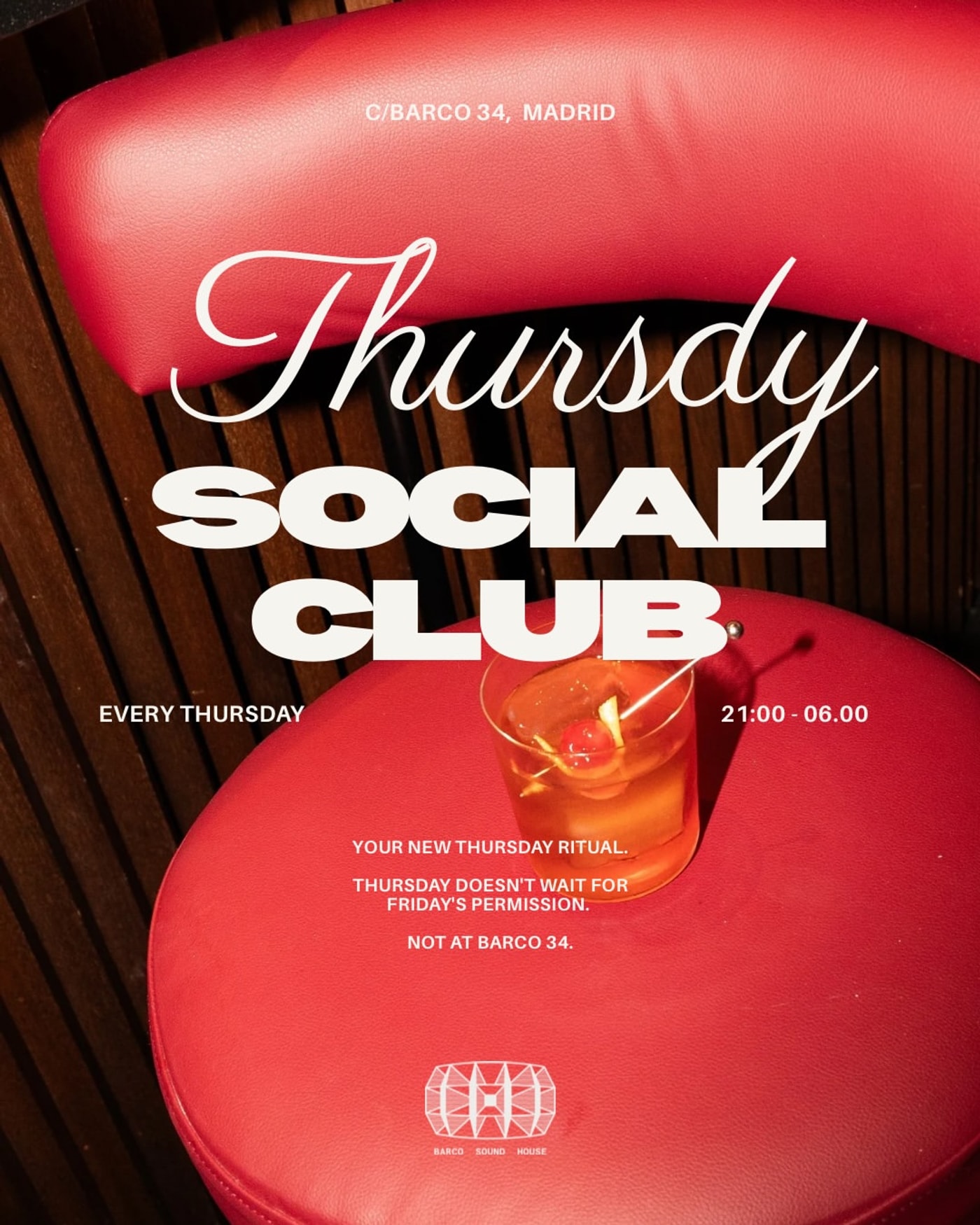 Affiche du concert Thursday Social Club, Barco Sound House