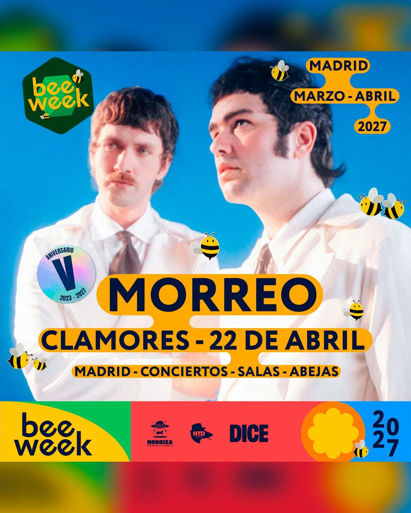 Affiche du concert Morreo en Bee Week, Sala Clamores