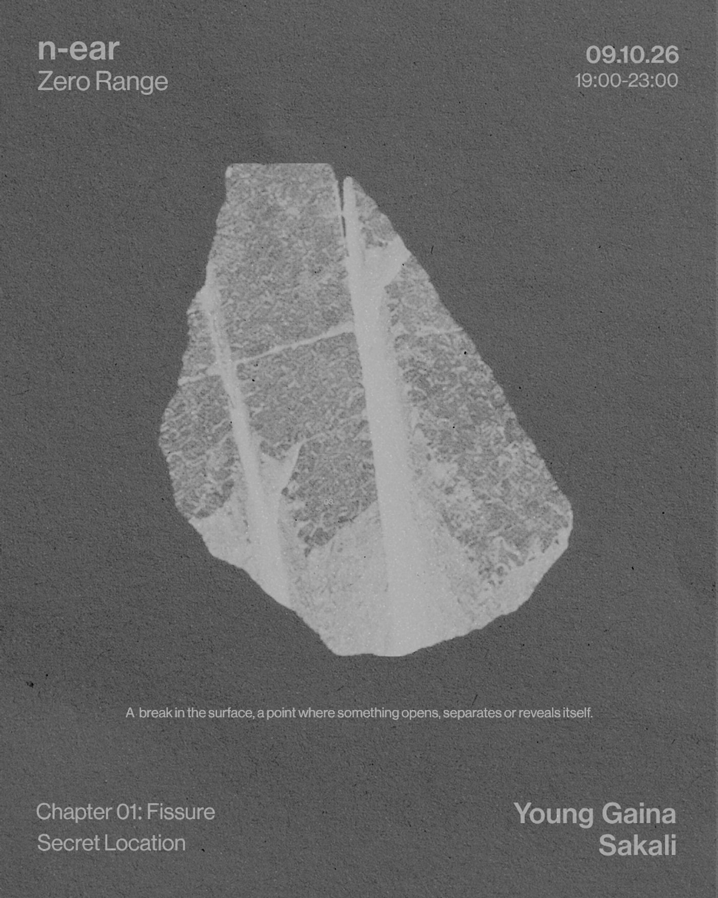 Cartel del concierto Zero Range, TBA - secret location