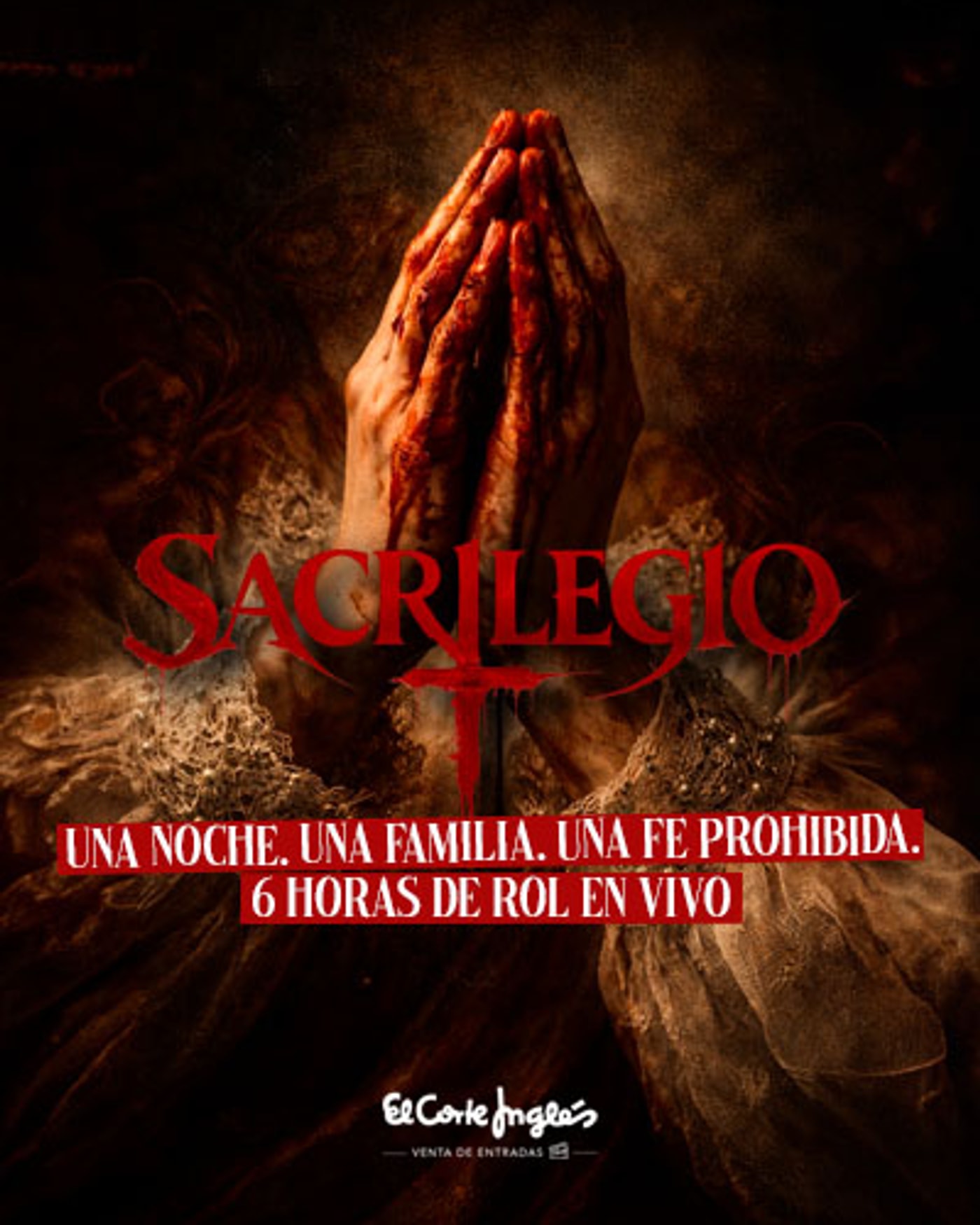 Poster for the show Hasta el Amanecer - Sacrilegio, Campo de Airsoft El Cortijo