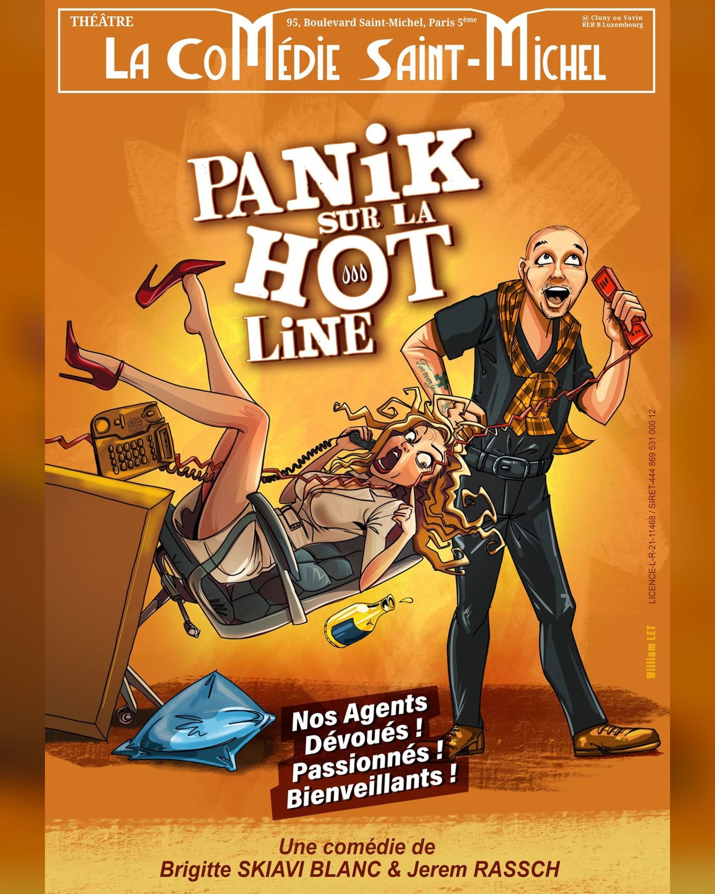 Cartel del espectáculo Panik sur la Hotline, La Comédie St-Michel - Grande Salle