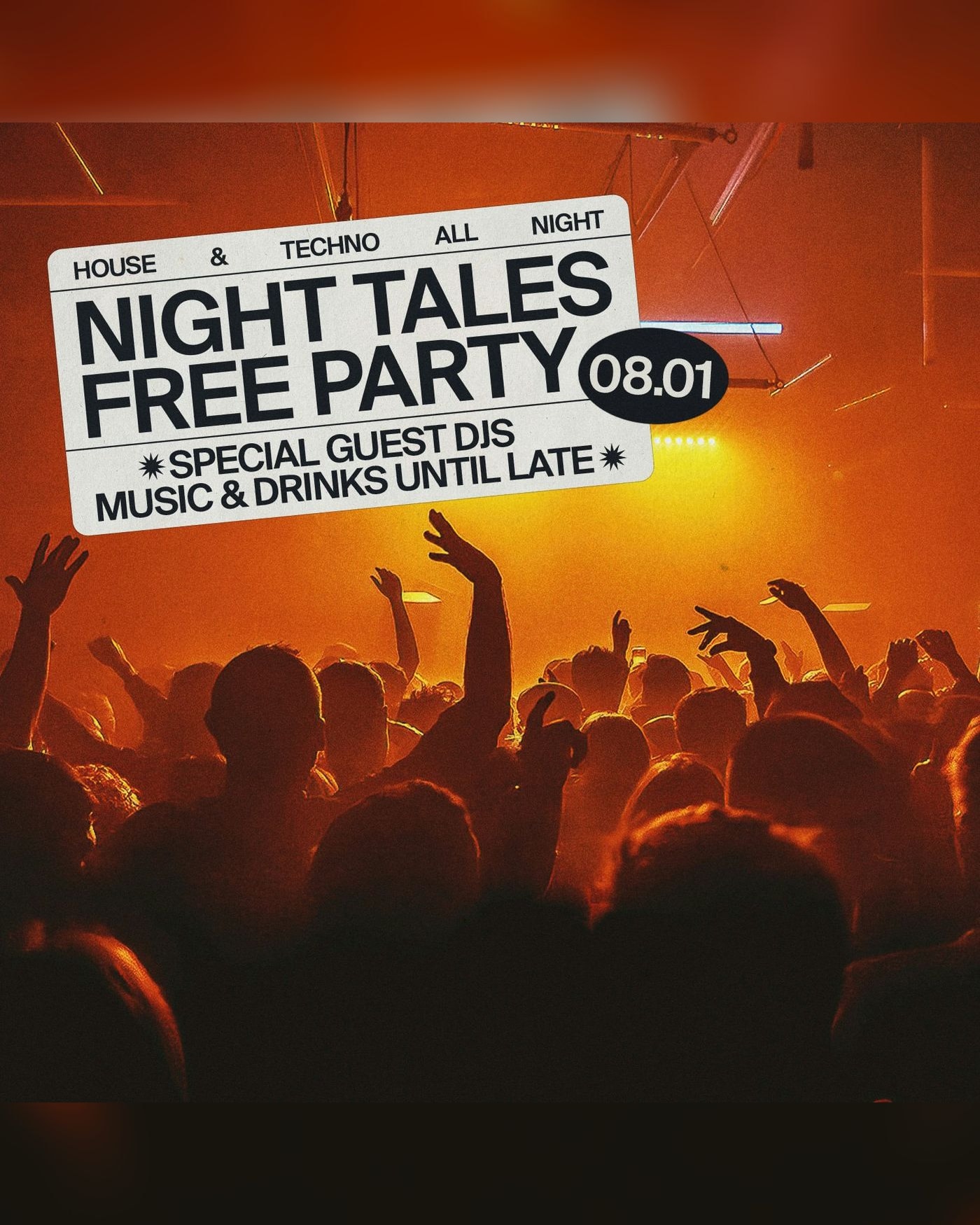 Poster for the concert Night Tales: A Very FREE New Year Party