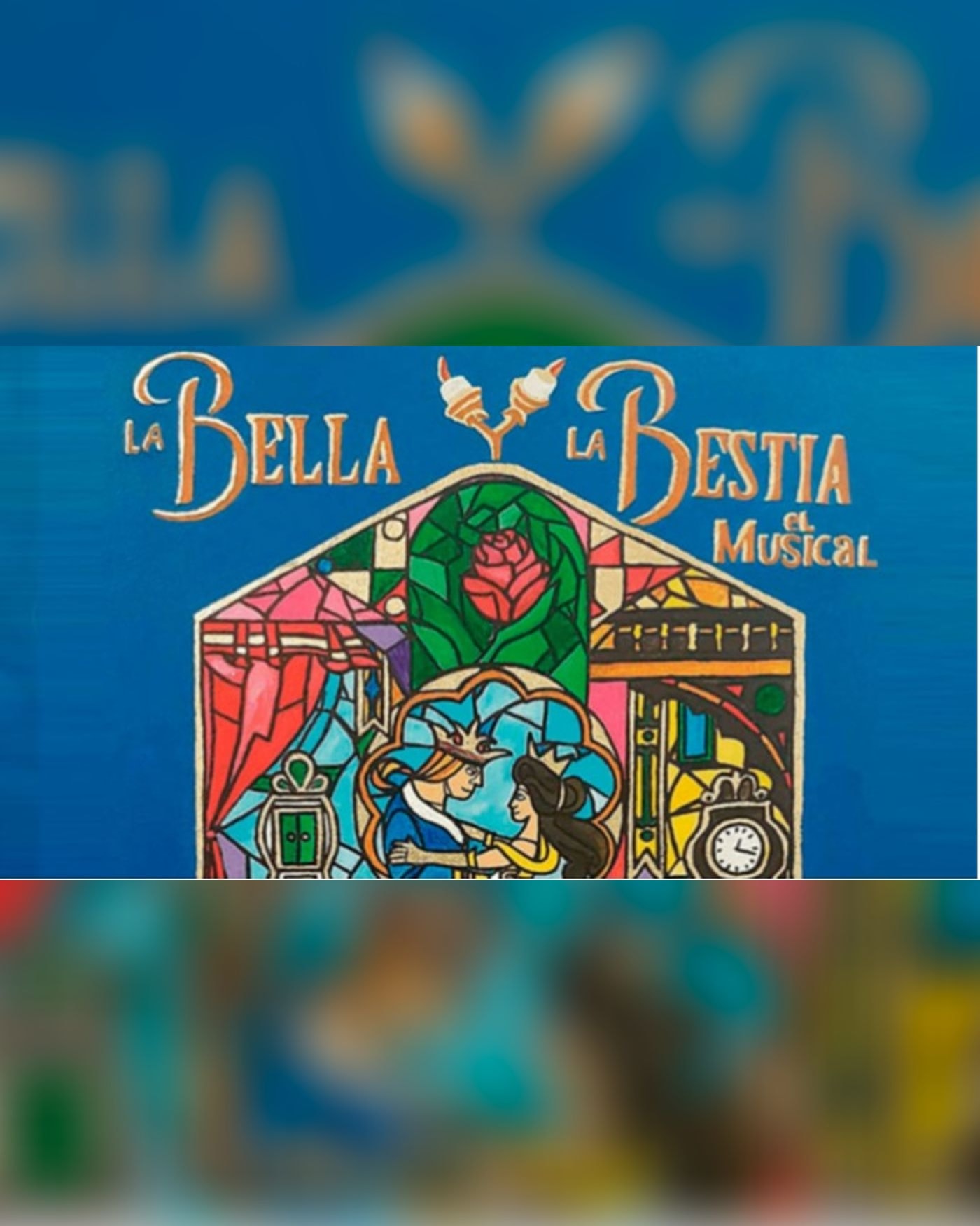 Poster for the concert La Bella y la Bestia, Tributo Musical, Palacio de Santa Bárbara