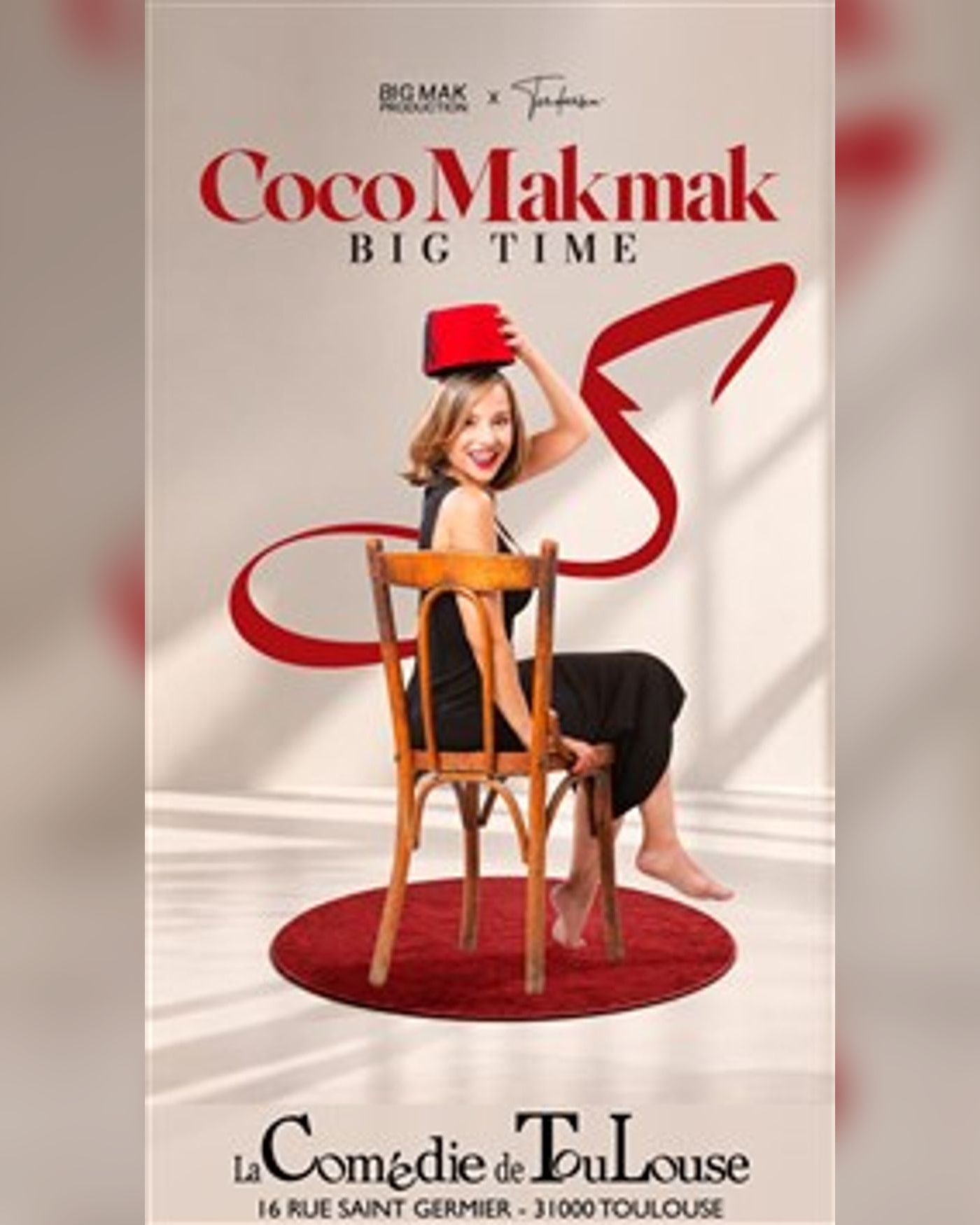 Affiche du spectacle Coco MakMak dans Big Time, La Comedie de Toulouse