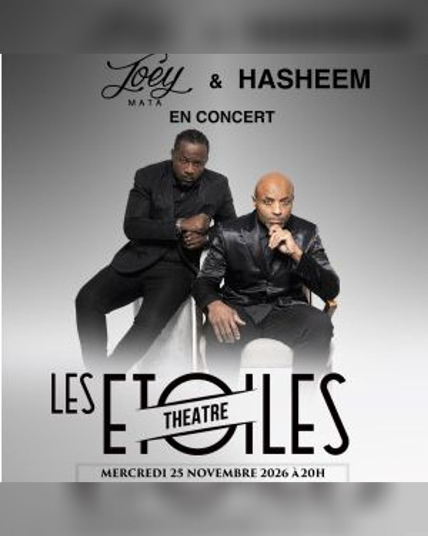 Affiche du Konzert Joey Mata & Hasheem, Les Étoiles