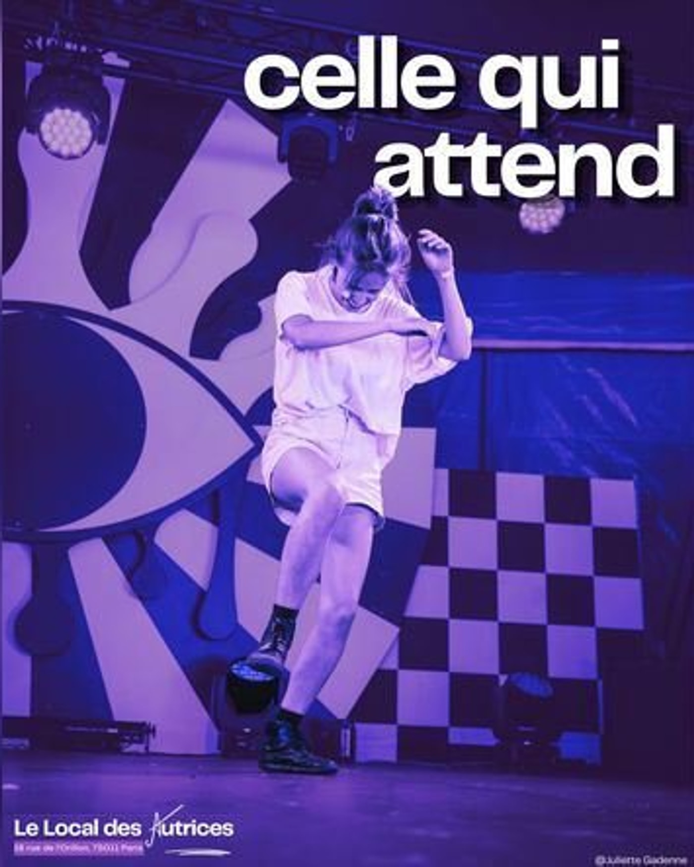 Cartel del espectáculo Celle qui attend, Le Local des Autrices