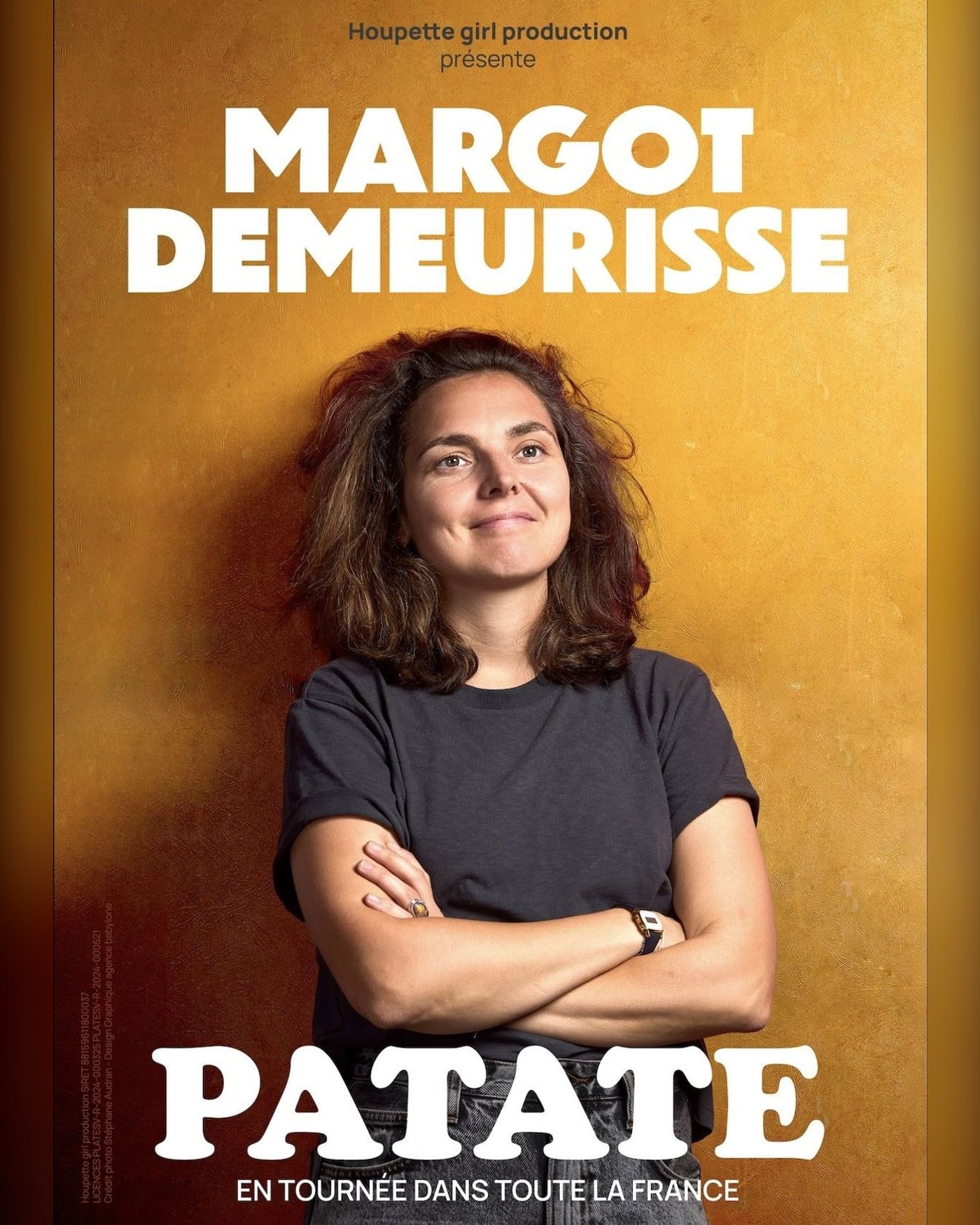Cartel del espectáculo Margot Demeurisse - Patate, Tournée, Théâtre La Fontaine d'Argent