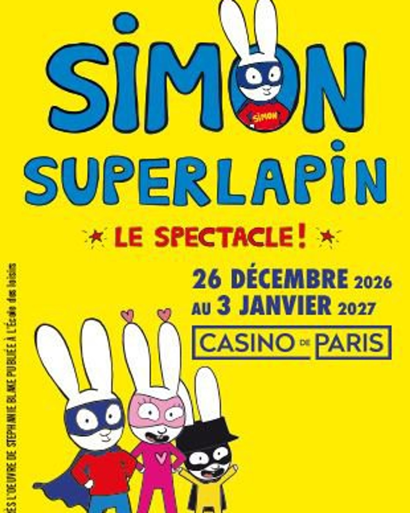 Cartel del espectáculo Simon Superlapin le spectacle, Casino de Paris