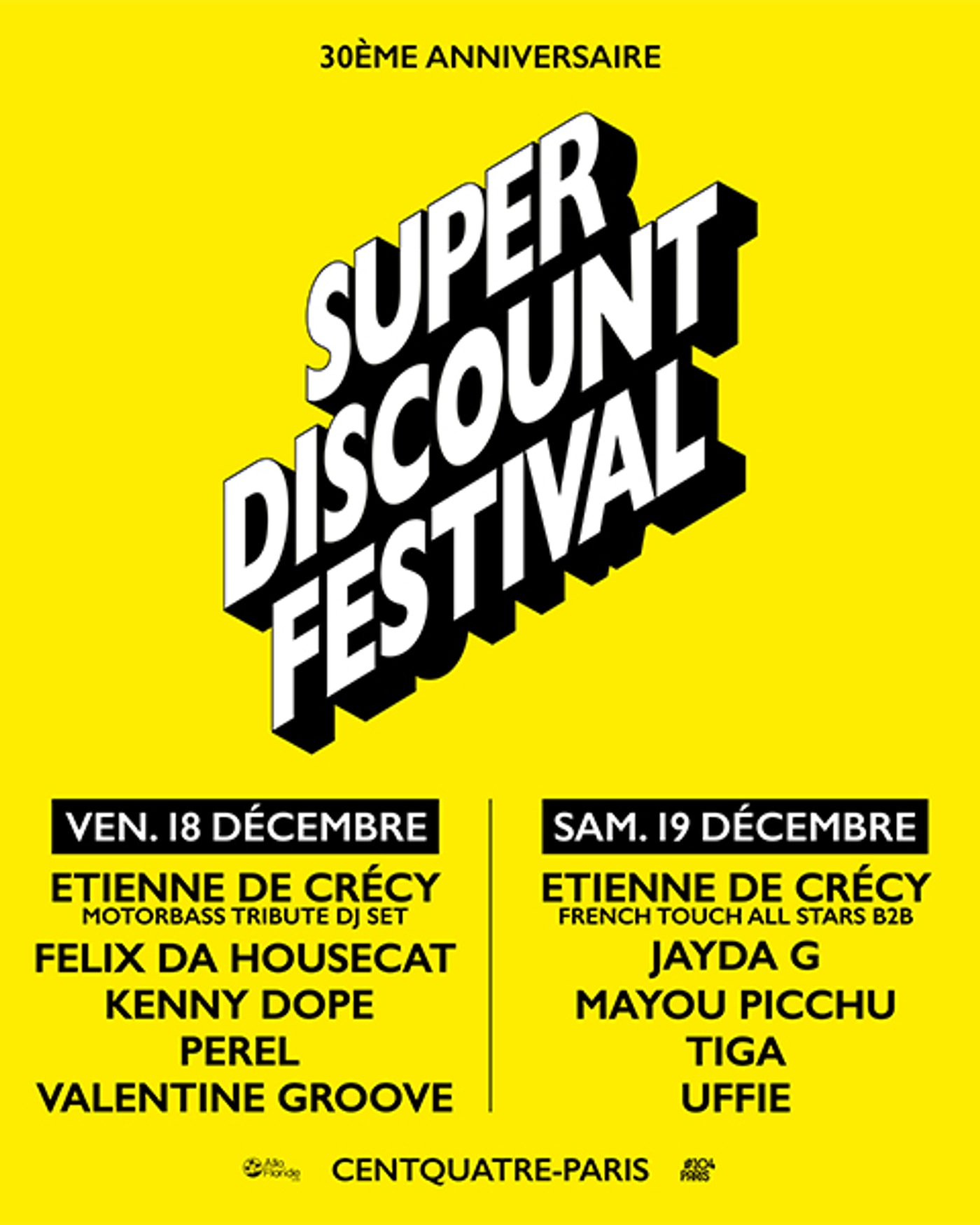 Affiche du concert Super Discount Festival
