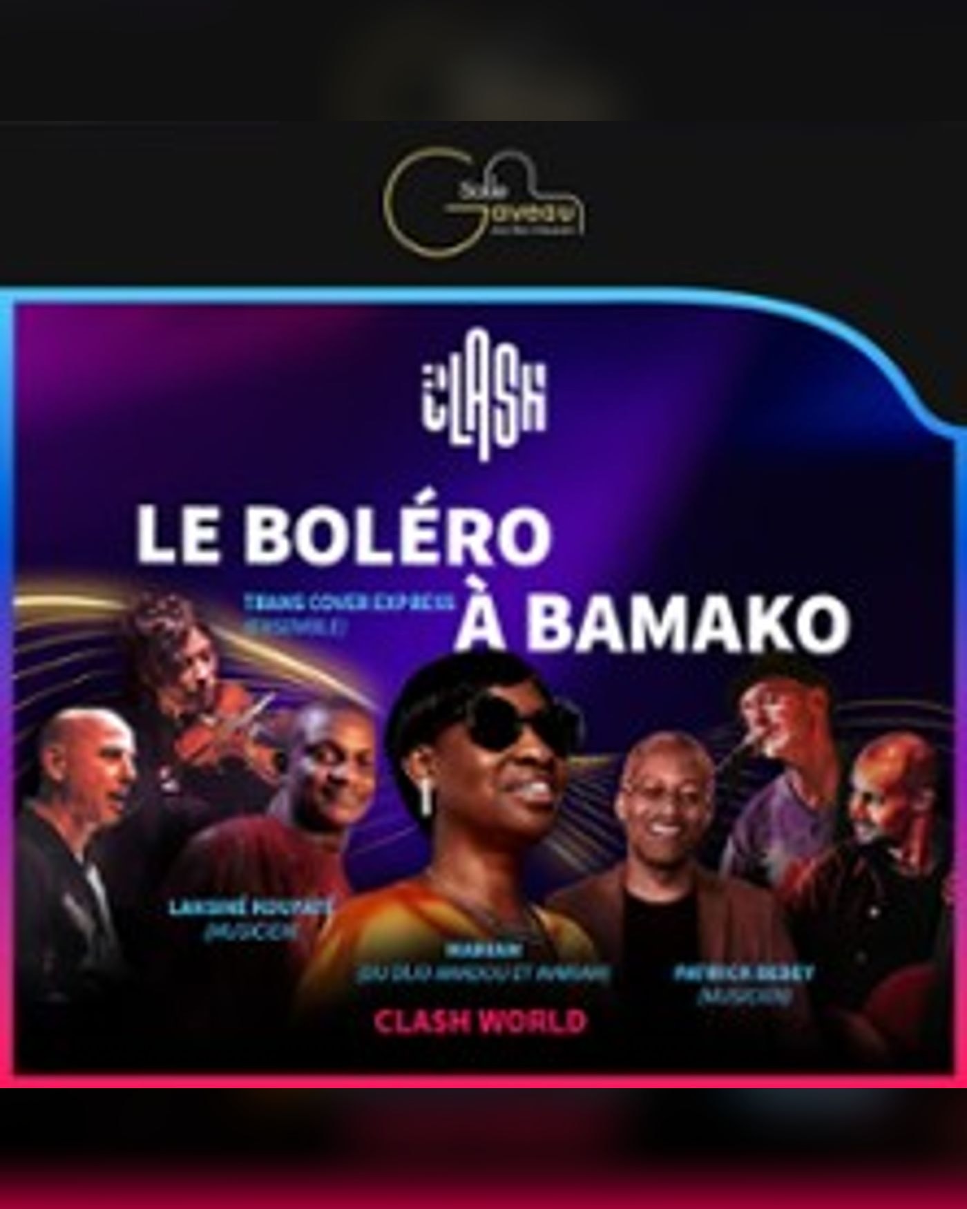 Plakat Clash World - Le Bolero à Bamako - mit Mariam und Trans Cover Express