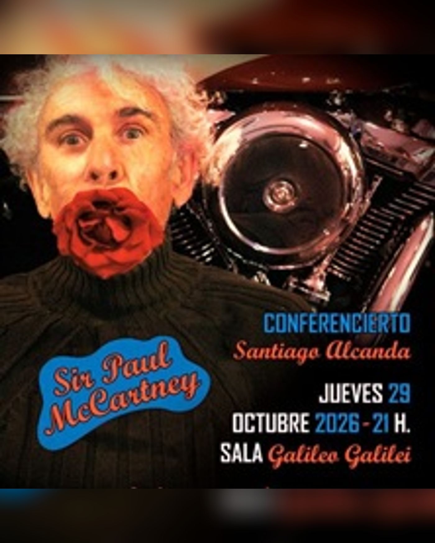 Affiche du spectacle Conferencierto – Tributo Paul McCartney, Galileo Galilei