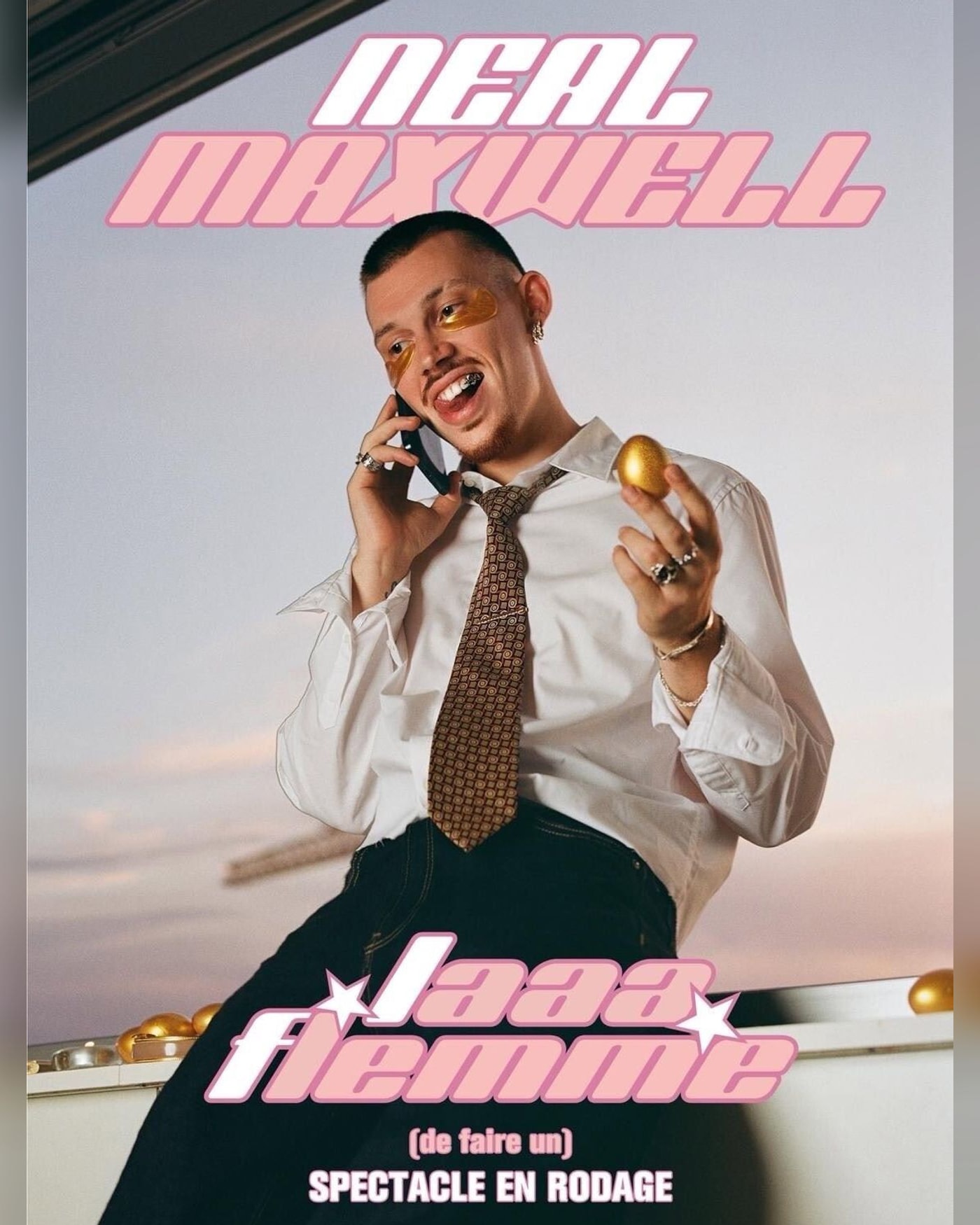 Cartel del espectáculo Neal Maxwell - Laaa Flemme, Le Point-Virgule