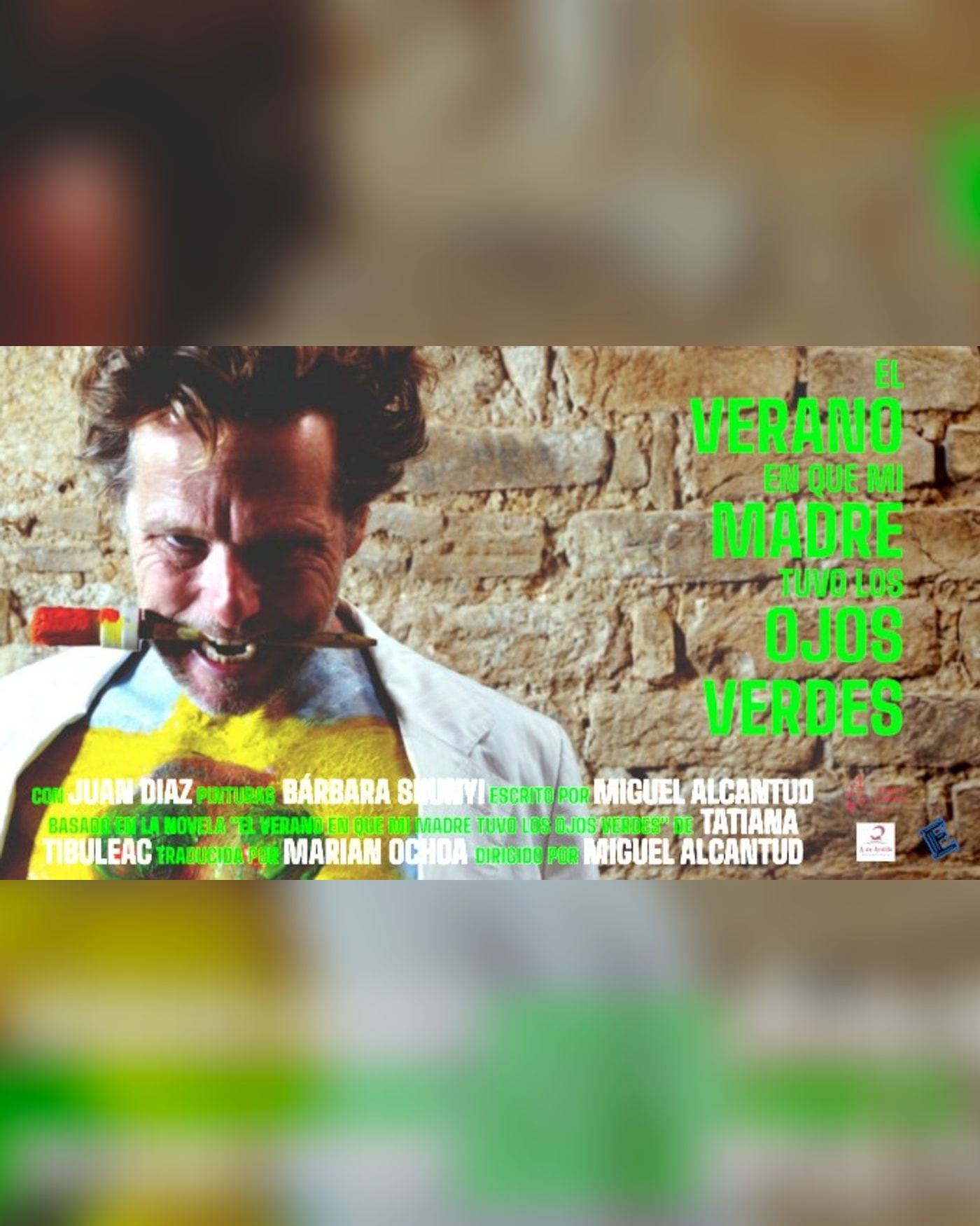 Cartel del espectáculo El verano en que mi madre tuvo los ojos verdes, Teatros Luchana