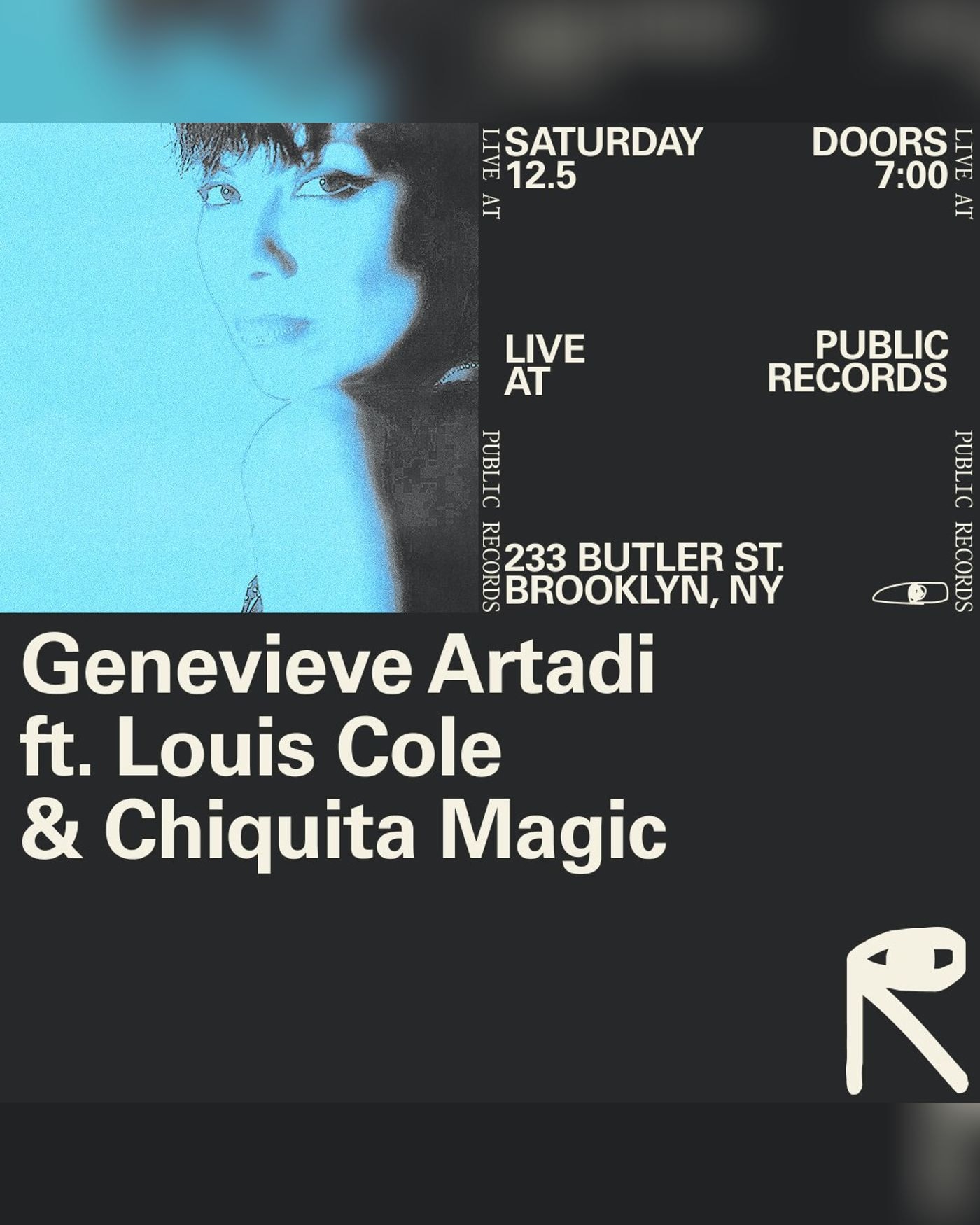 Poster for the concert Genevieve Artadi ft. Louis Cole & Chiquita Magic, public records
