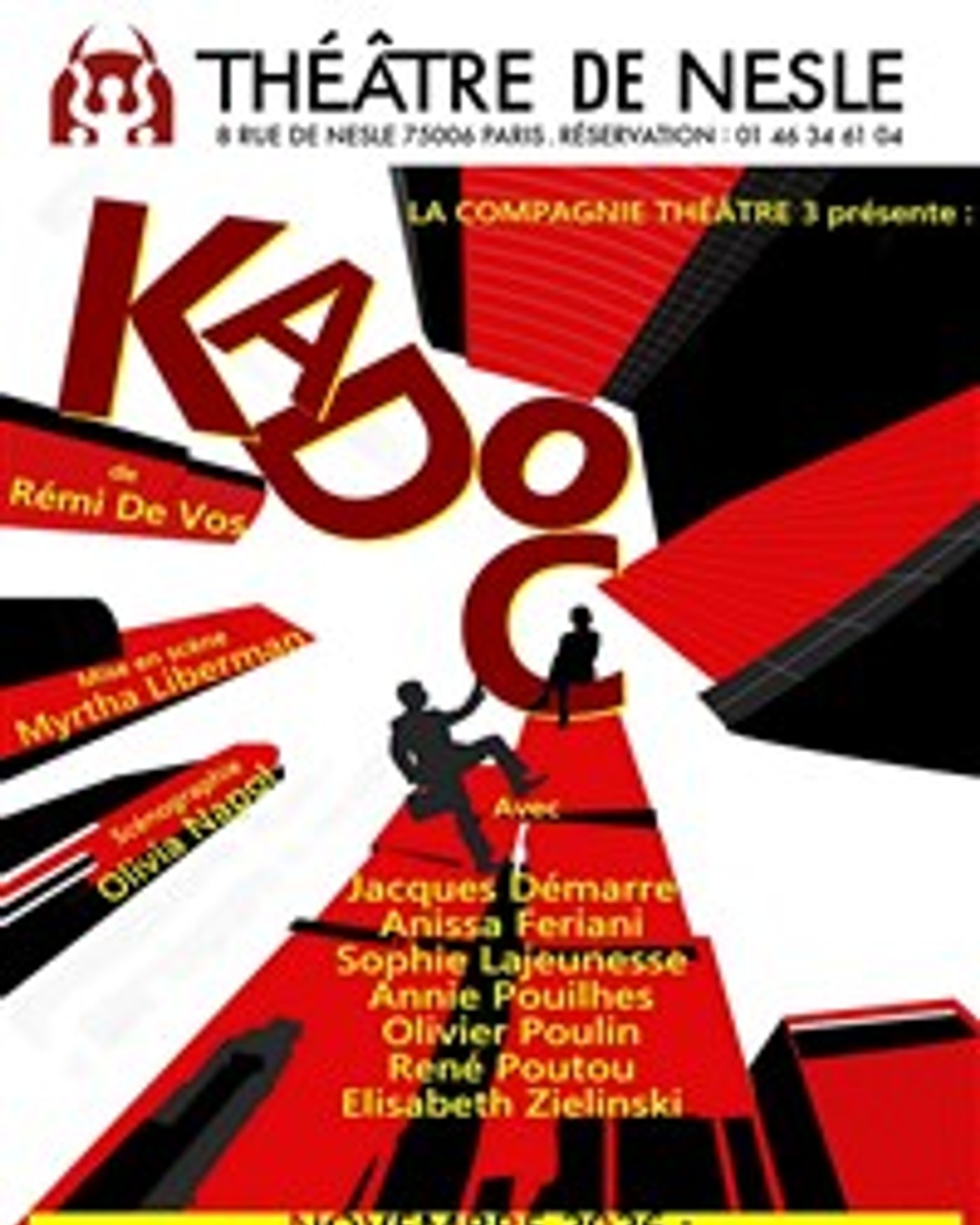 Affiche du spettacolo Kadoc, Théâtre de Nesle - grande salle