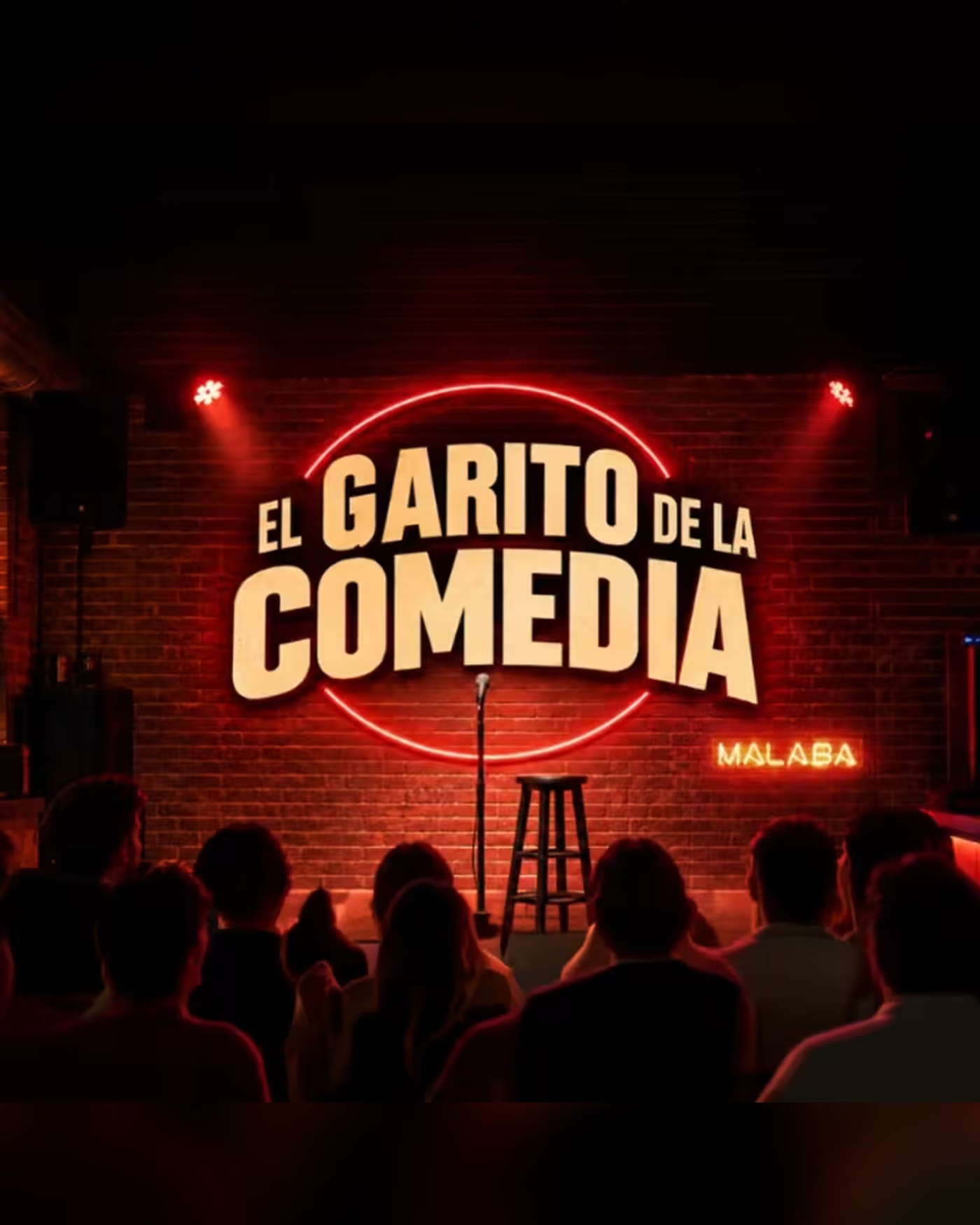 Poster for the show El Garito de la Comedia, Malaba Club