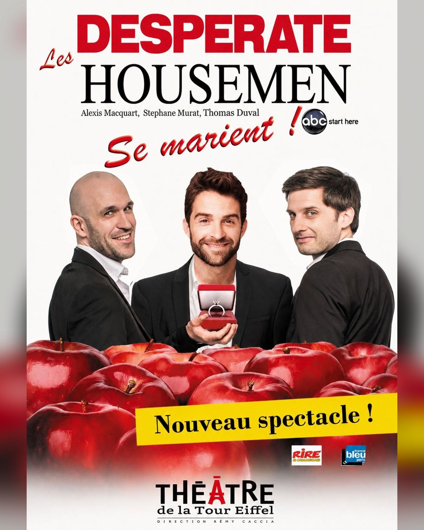 Cartel del espectáculo Les Desperate Housemen Se Marient !, Theatre de la Tour Eiffel