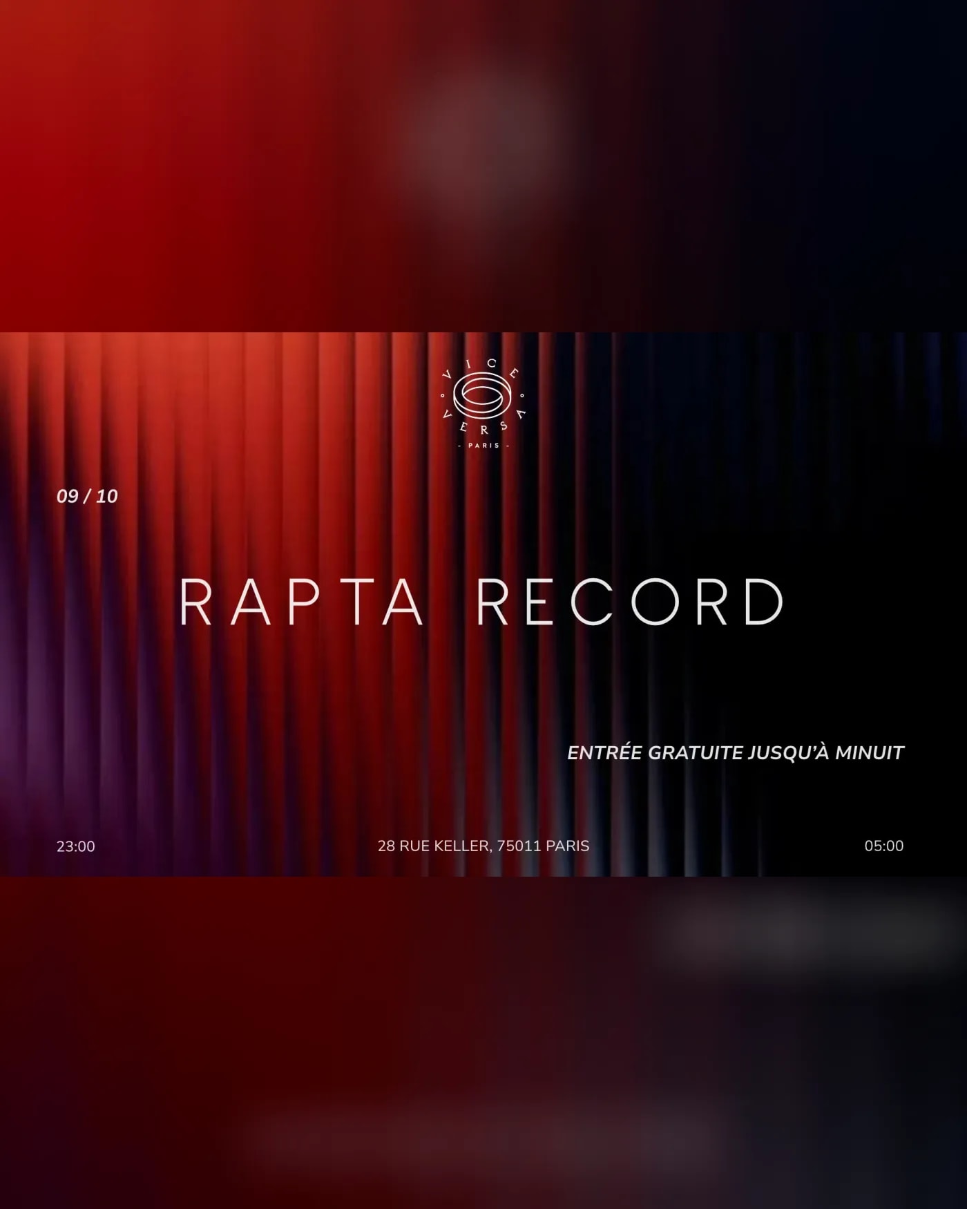 Affiche du Konzert Rapta record, Vice Versa