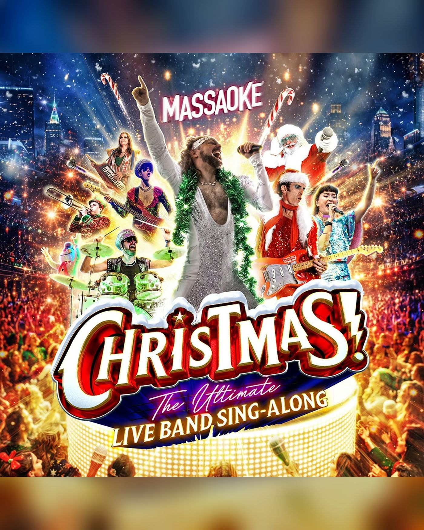 Poster for the concert Massaoke: Christmas at the Grand, The Clapham Grand