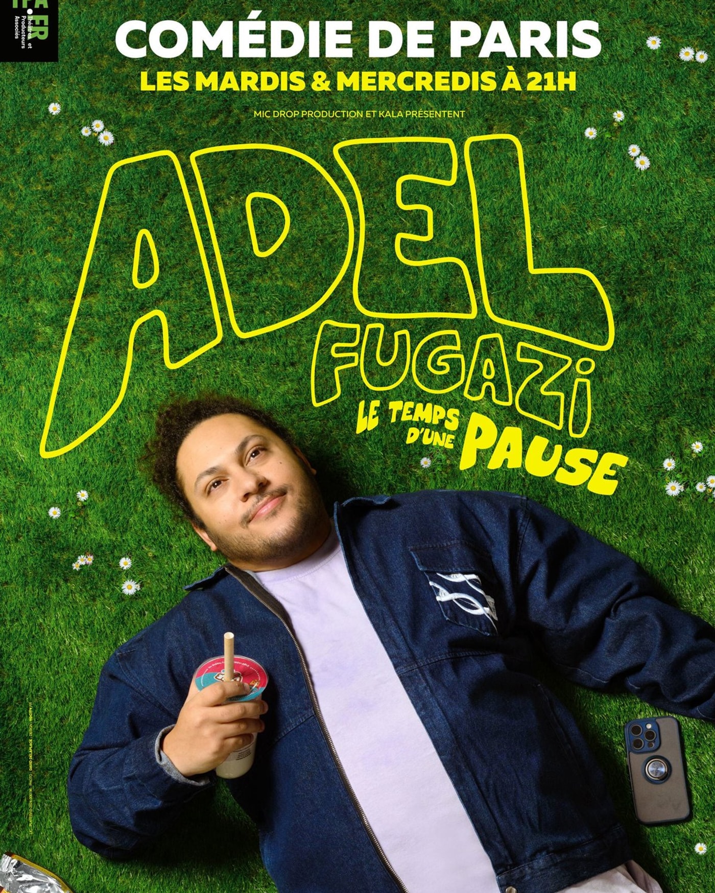 Cartel del espectáculo Adel Fugazi, Comédie de Paris