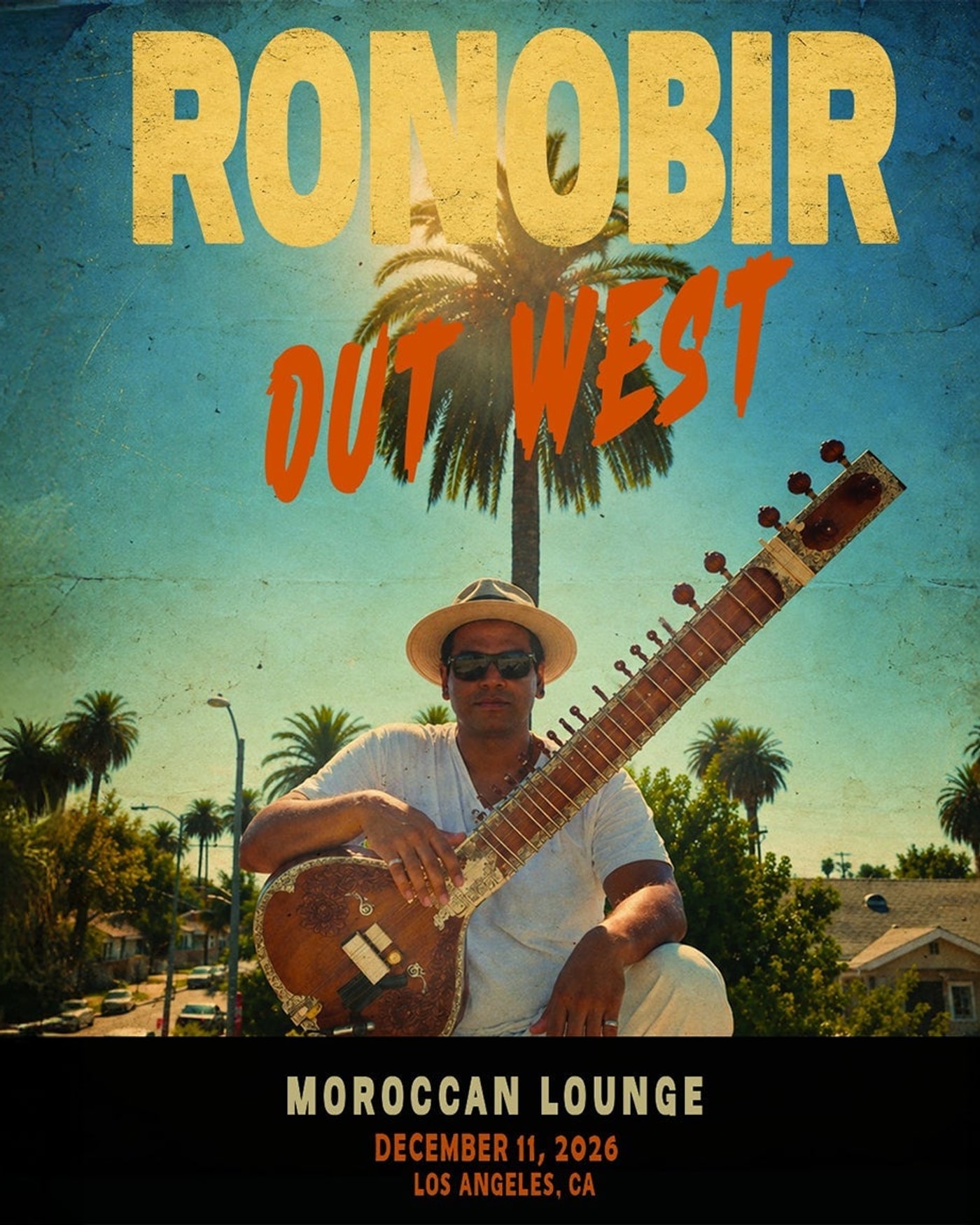 Poster for the concert Ronobir Lahiri, The Moroccan Lounge