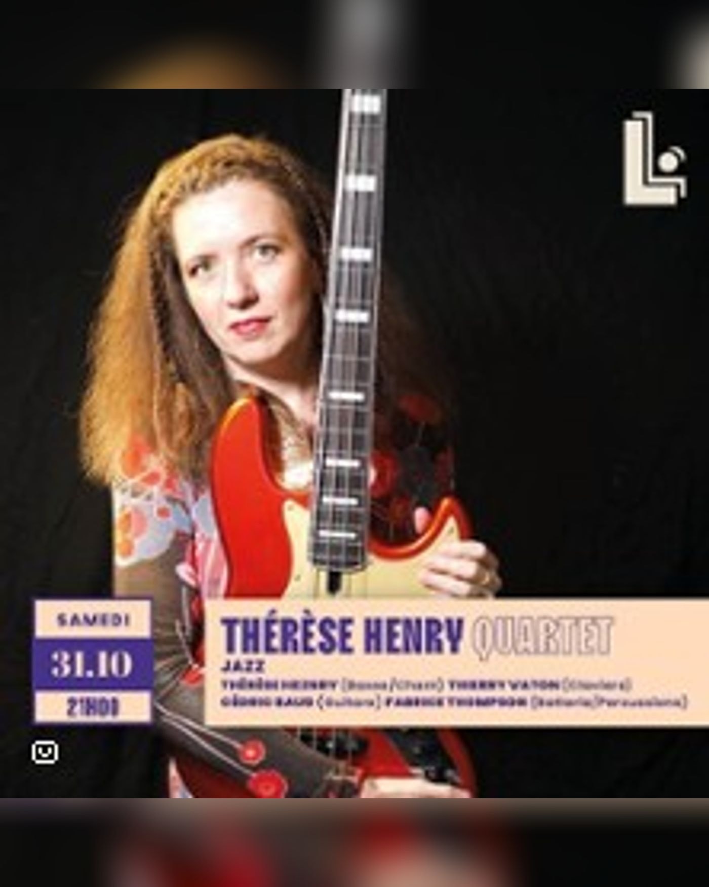 Affiche du Konzert Thérèse Henry Quartet, Louloute