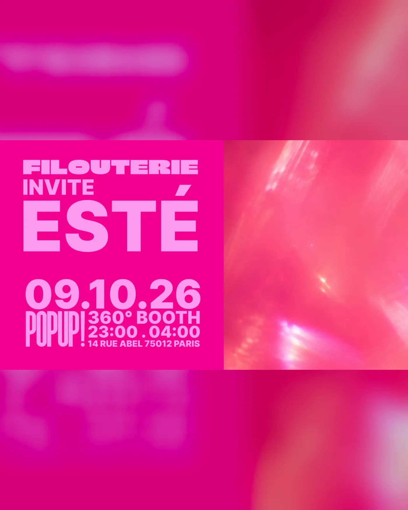 Affiche du Konzert Filouterie, Popup! du Label