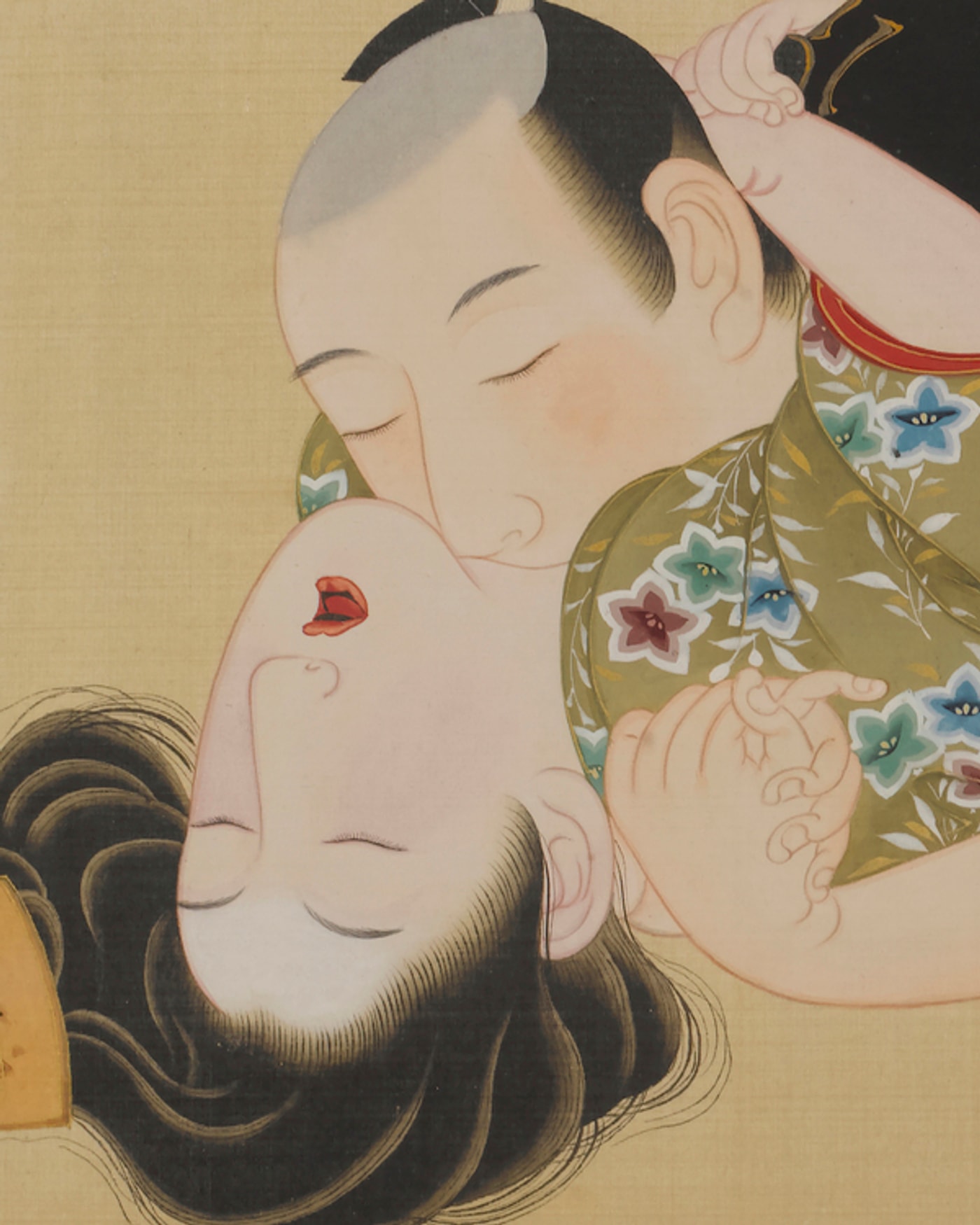 Tsukioka Settei, "Rouleau des plaisirs secrets d’une nuit de printemps" (détail) Seconde moitié du 18e siècle, collection Michael Fornitz