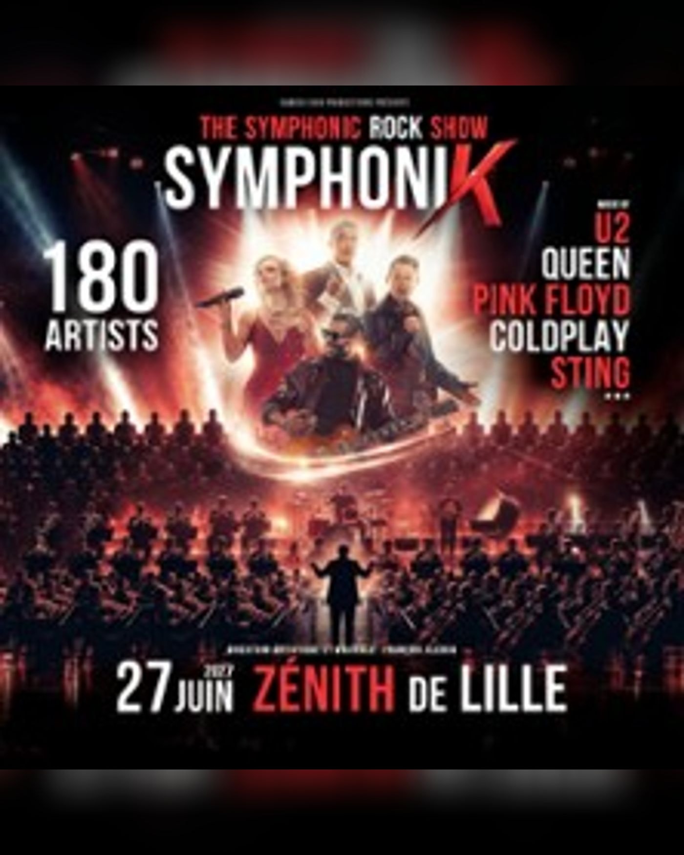 Affiche du Konzert Symphonik - The Symphonik Rock Show, Zenith de Lille