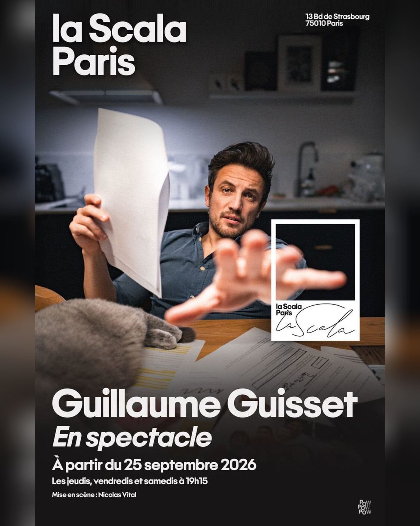 Cartel del espectáculo Guillaume Guisset en Spectacle, La Scala - La Piccola