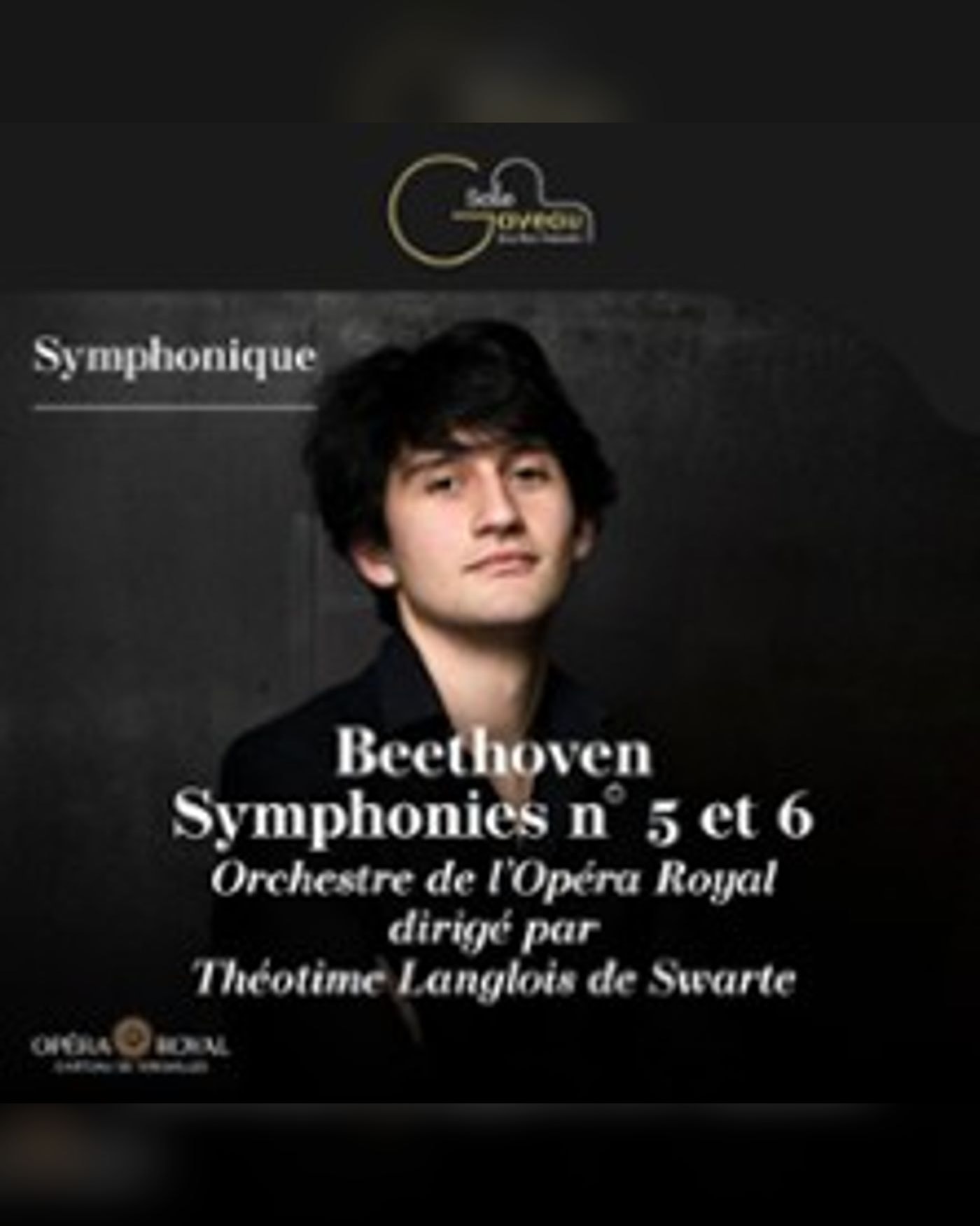 Affiche du concerto Beethoven, Salle Gaveau