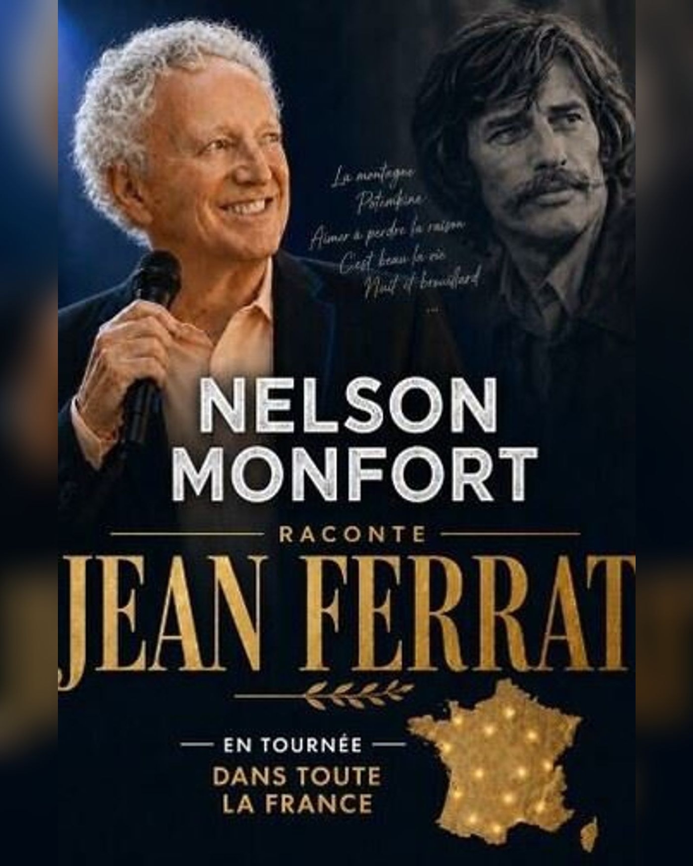 Cartel de Nelson Monfort Raconte Jean Ferrat