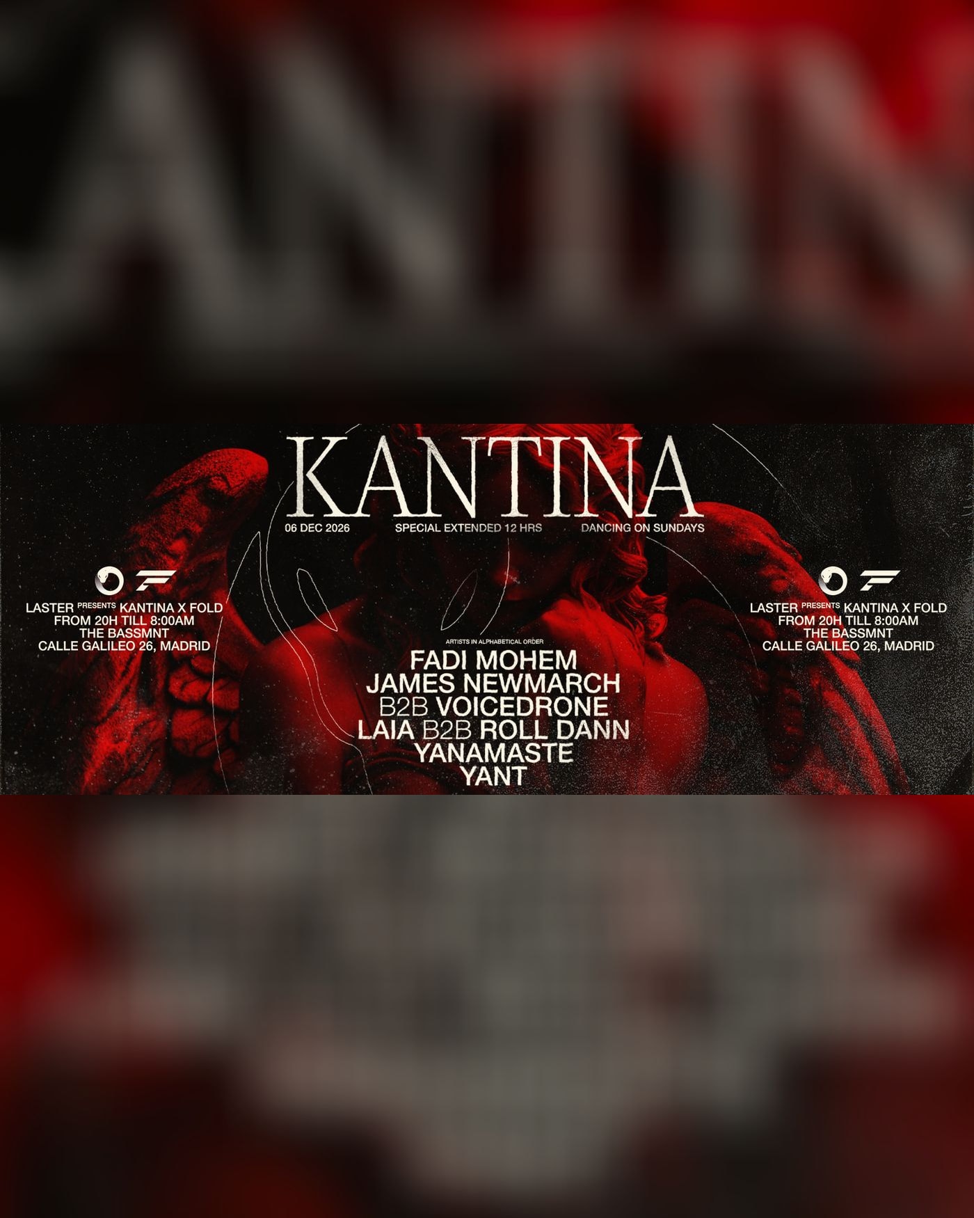 Cartel del concierto Kantina Special, The Bassement