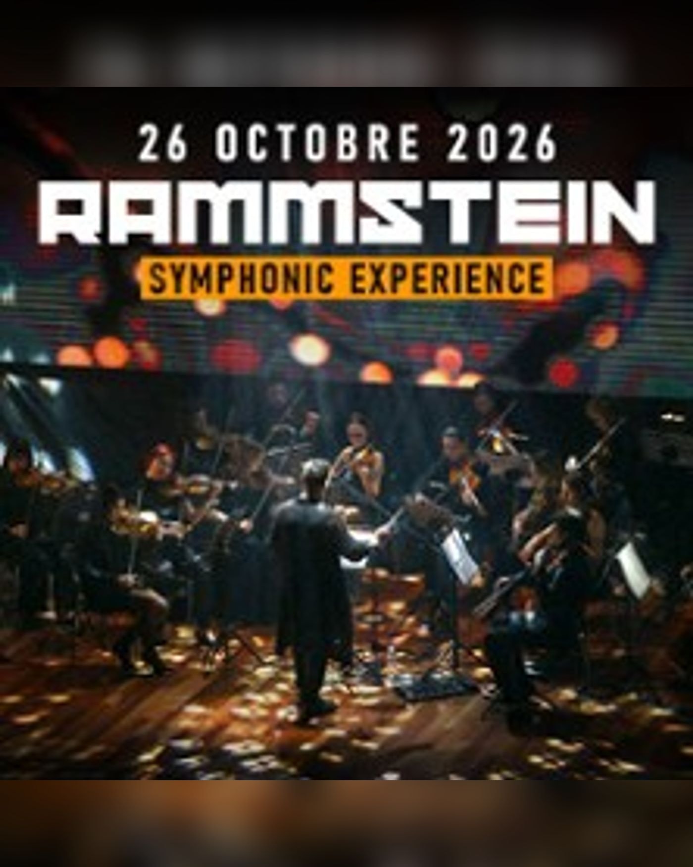Affiche de l’Aufführung Rammstein Symphonic Experience, Casino de Paris