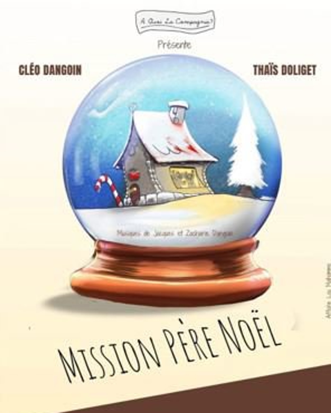Cartel del espectáculo Mission Père Noël, Théâtre Le Petit Manoir