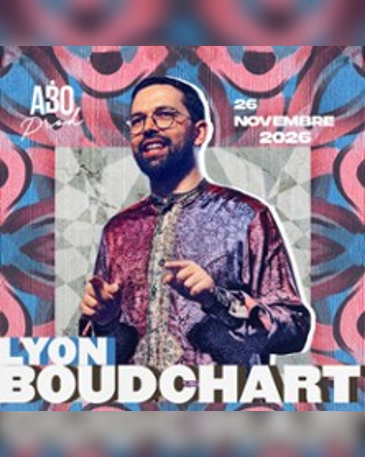 Affiche du concert Boudchart, Bourse du Travail Lyon
