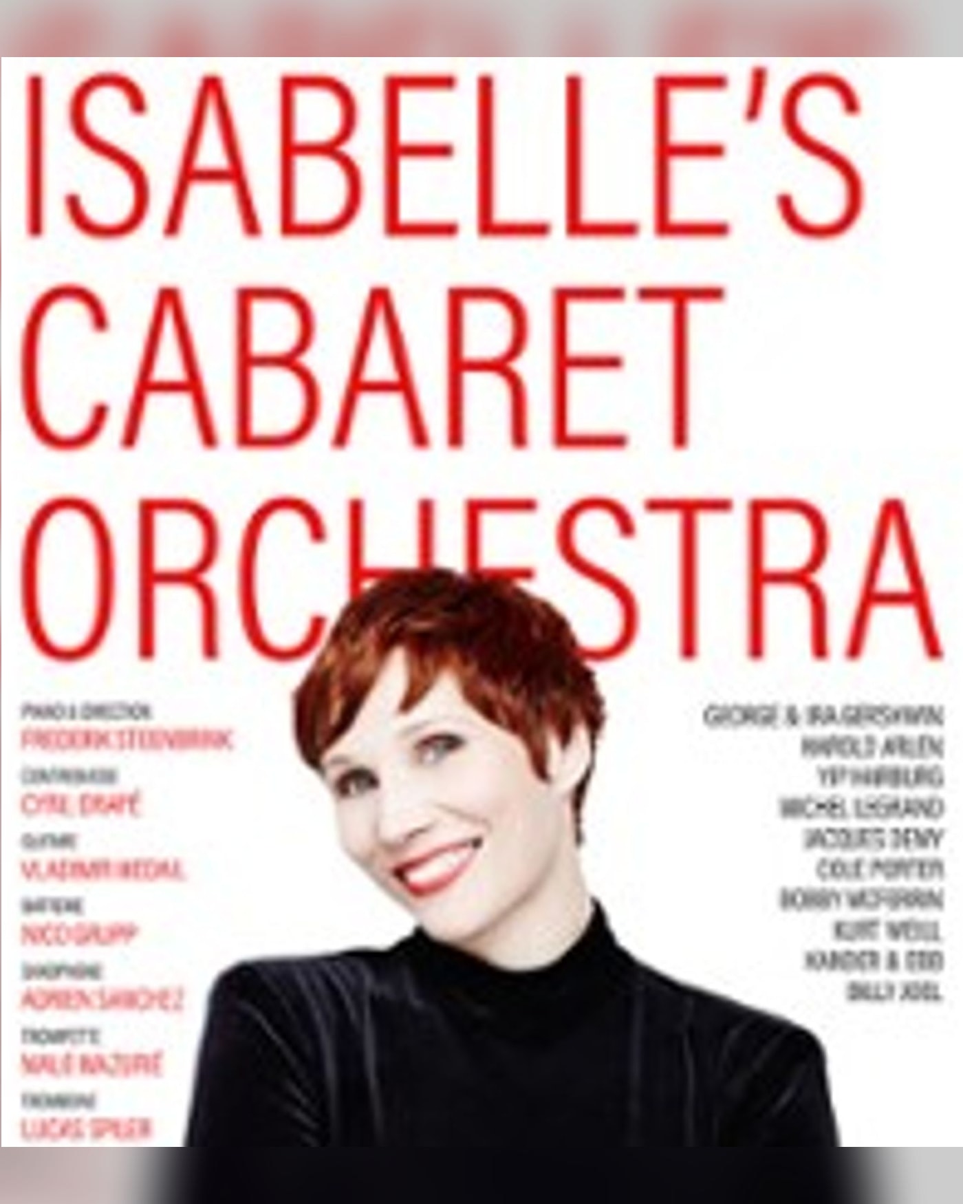 Cartel del concierto Isabelle's Cabaret Orchestra, Théâtre Jean Arp