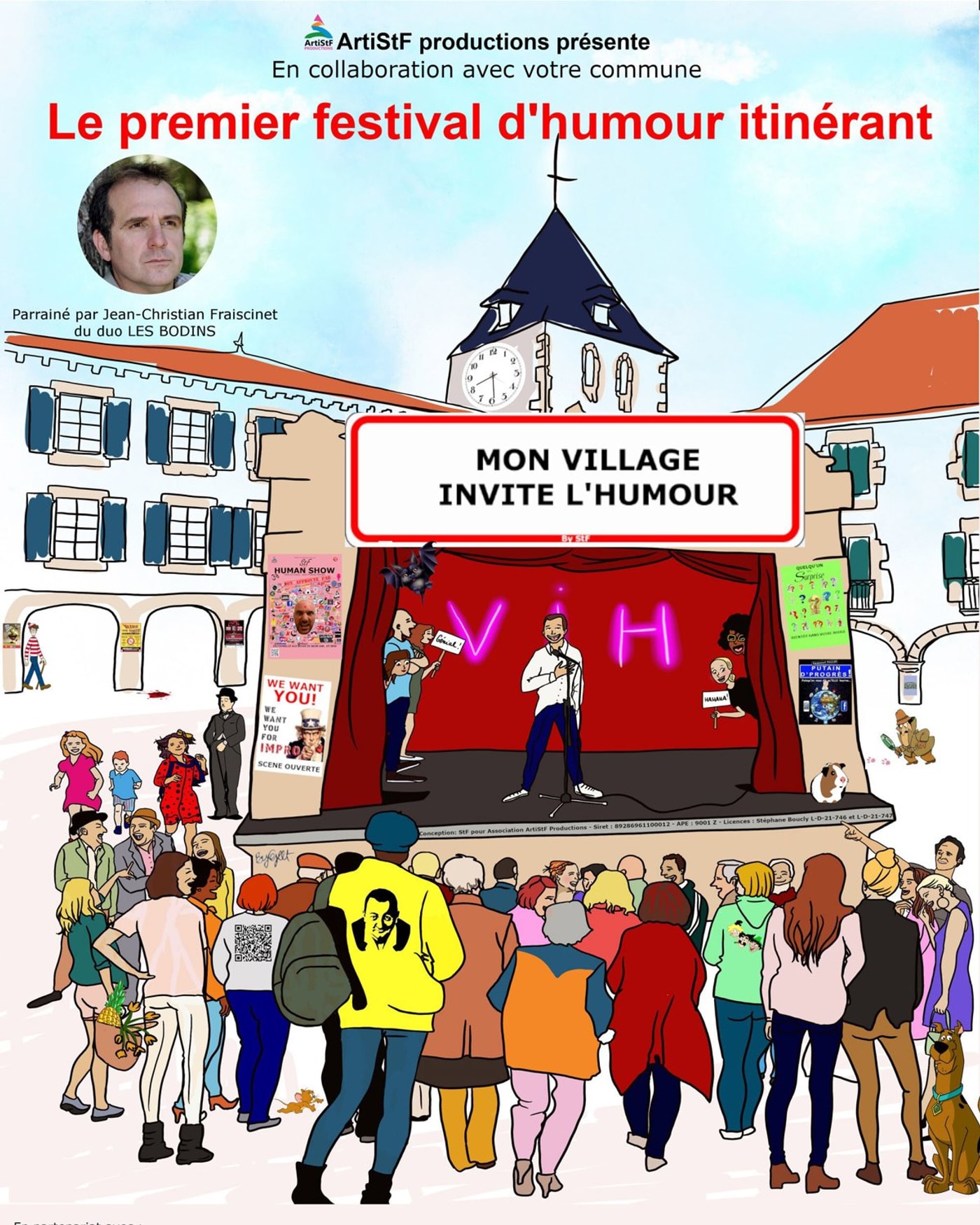 Cartel del espectáculo Mon Village Invite l'Humour, Salle d'Orléans